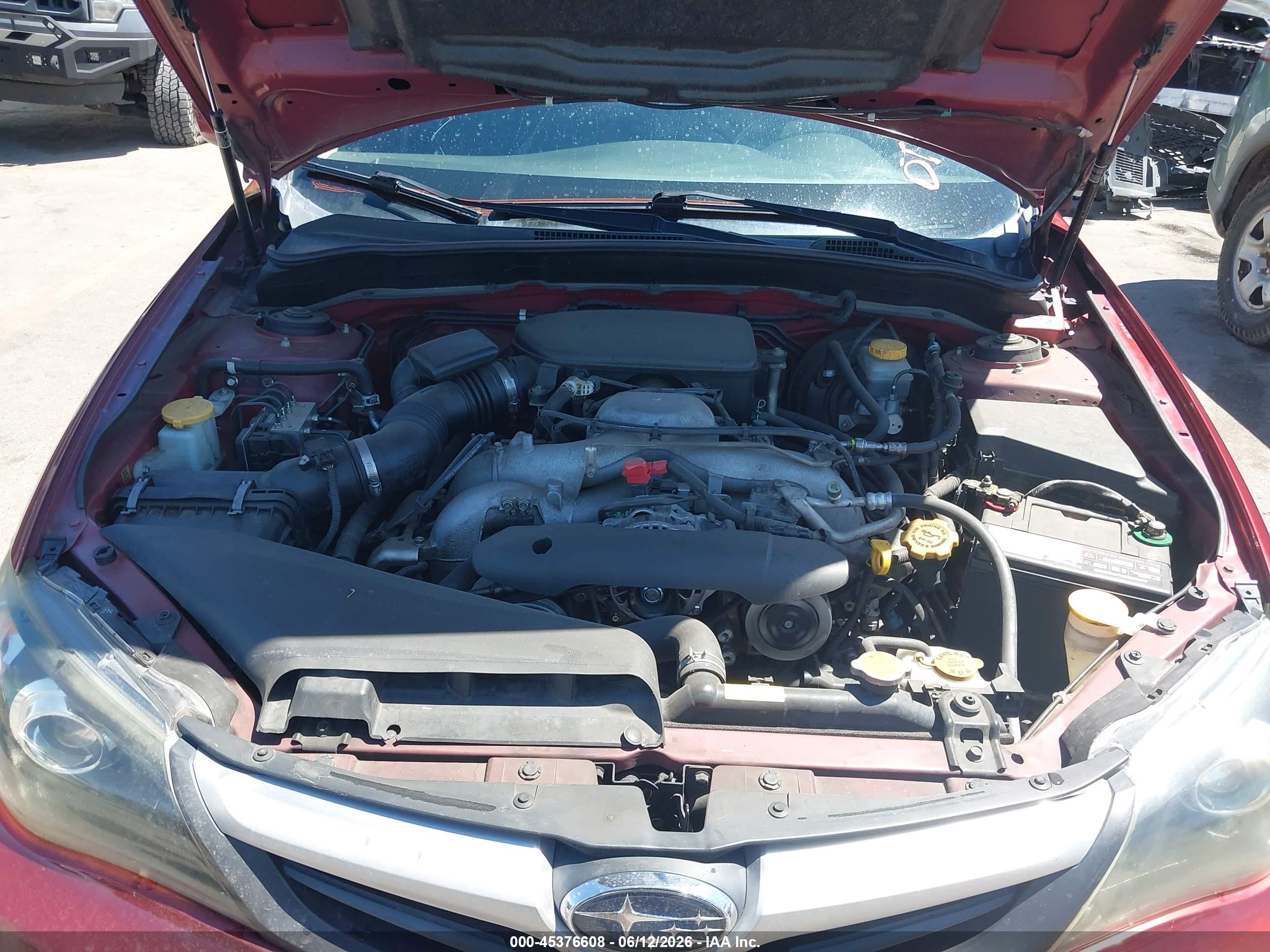 2011 Subaru Impreza 2.5i Premium Красный vin: JF1GH6B64BH807840