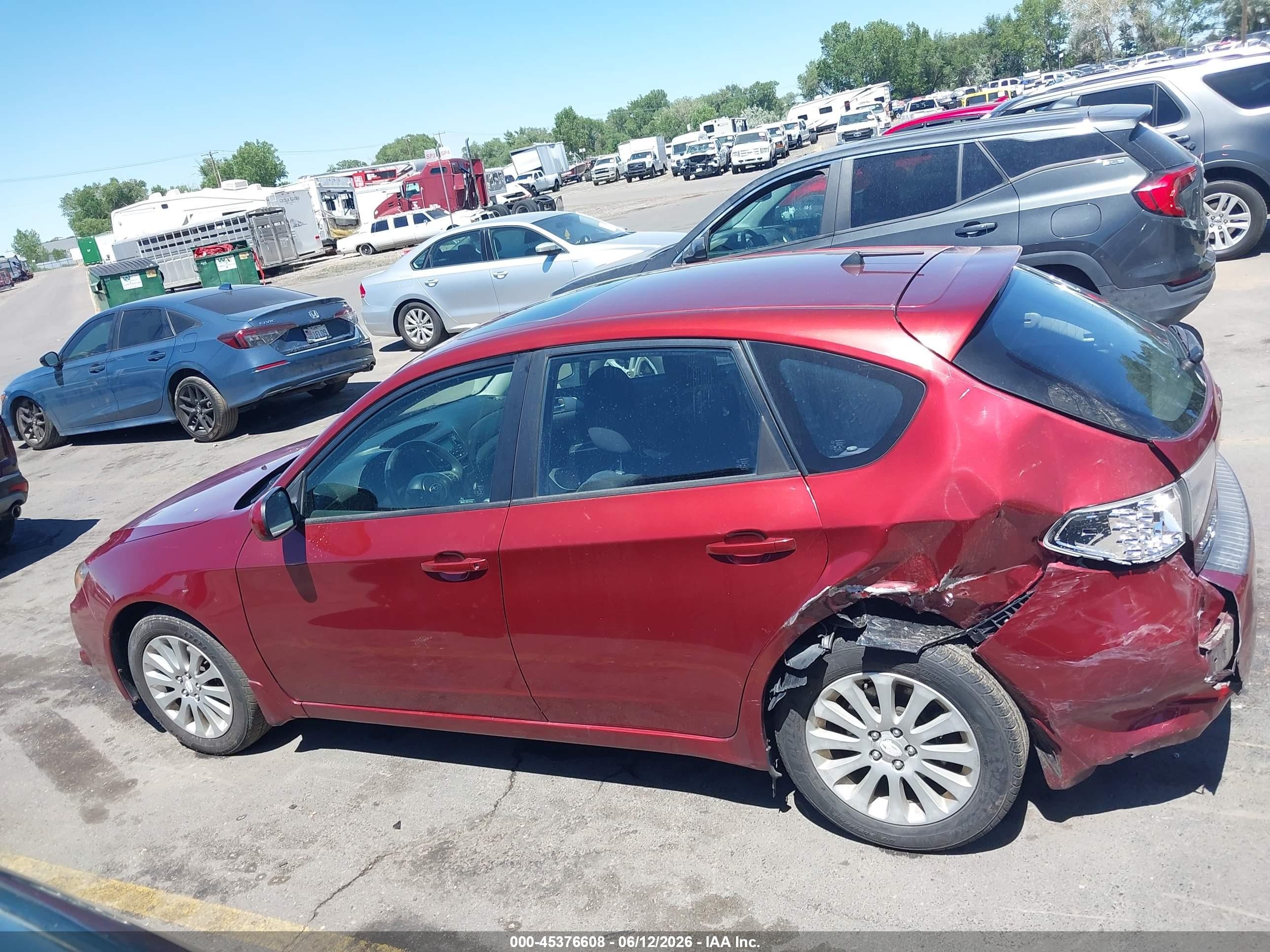 2011 Subaru Impreza 2.5i Premium Красный vin: JF1GH6B64BH807840