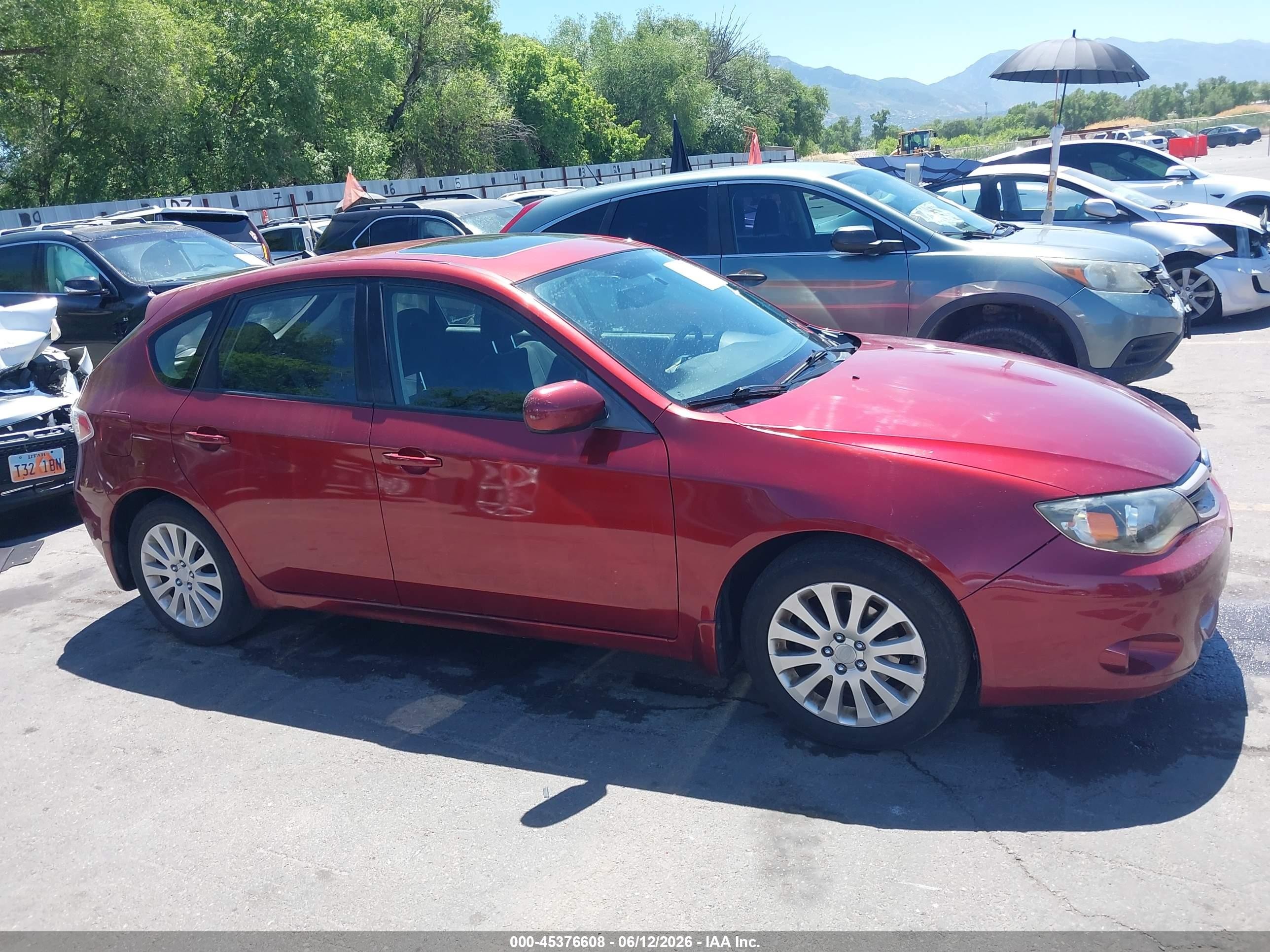 2011 Subaru Impreza 2.5i Premium Красный vin: JF1GH6B64BH807840