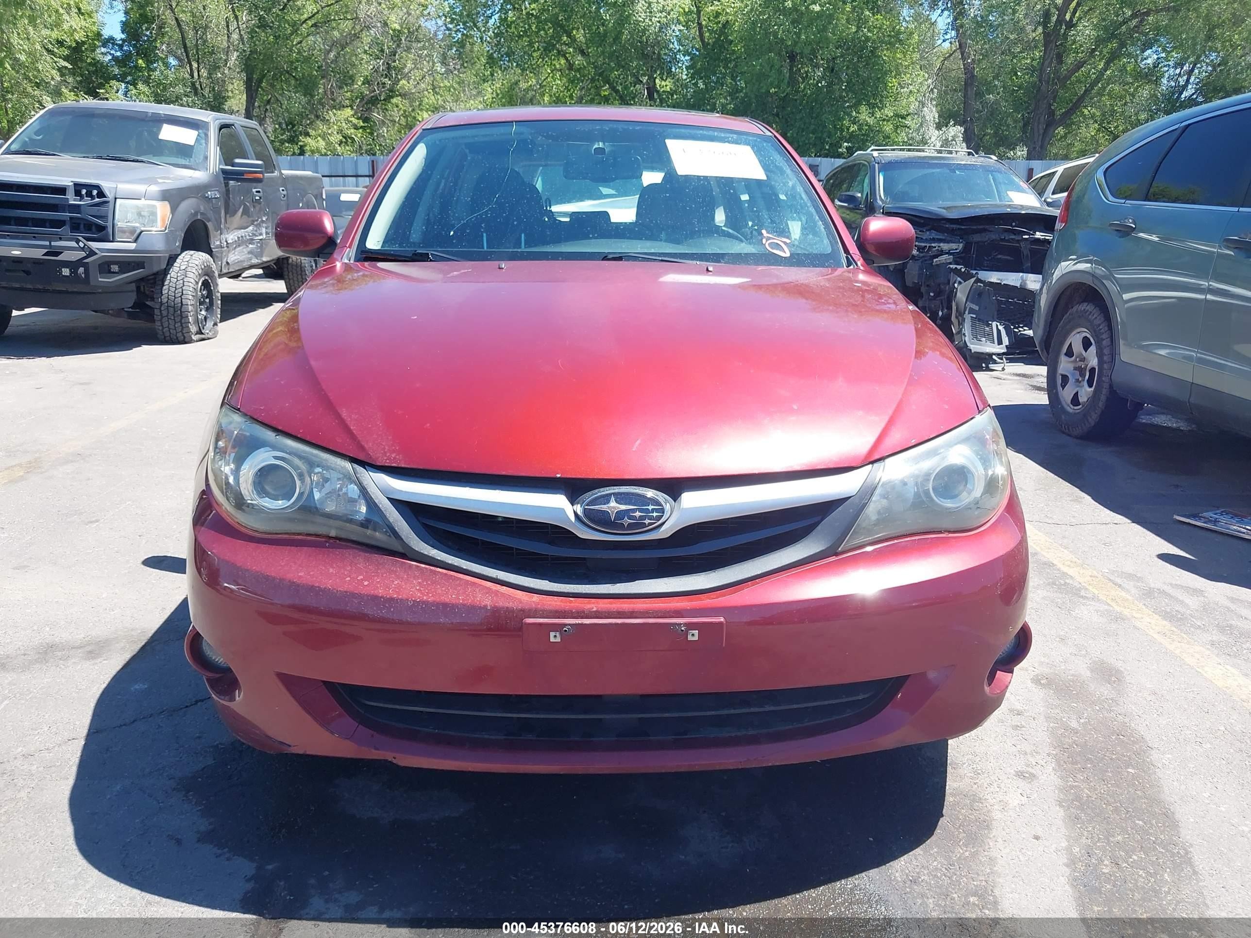 2011 Subaru Impreza 2.5i Premium Красный vin: JF1GH6B64BH807840