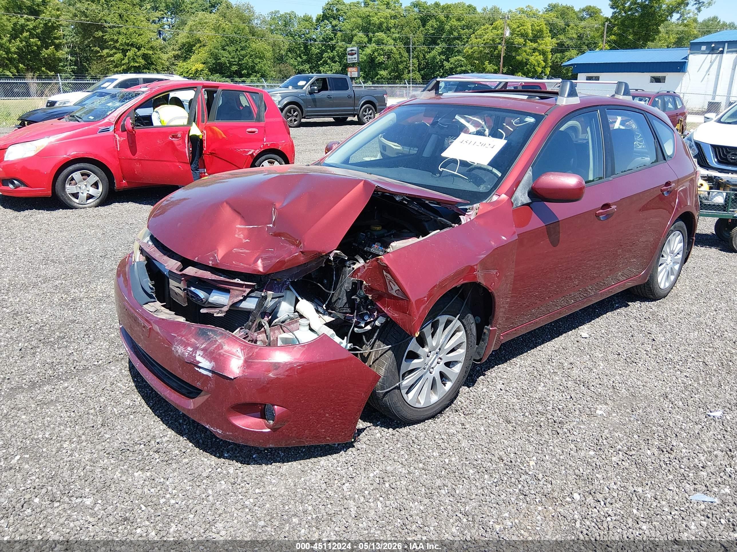 2011 Subaru Impreza 2.5i Premium Red vin: JF1GH6B64BH825948