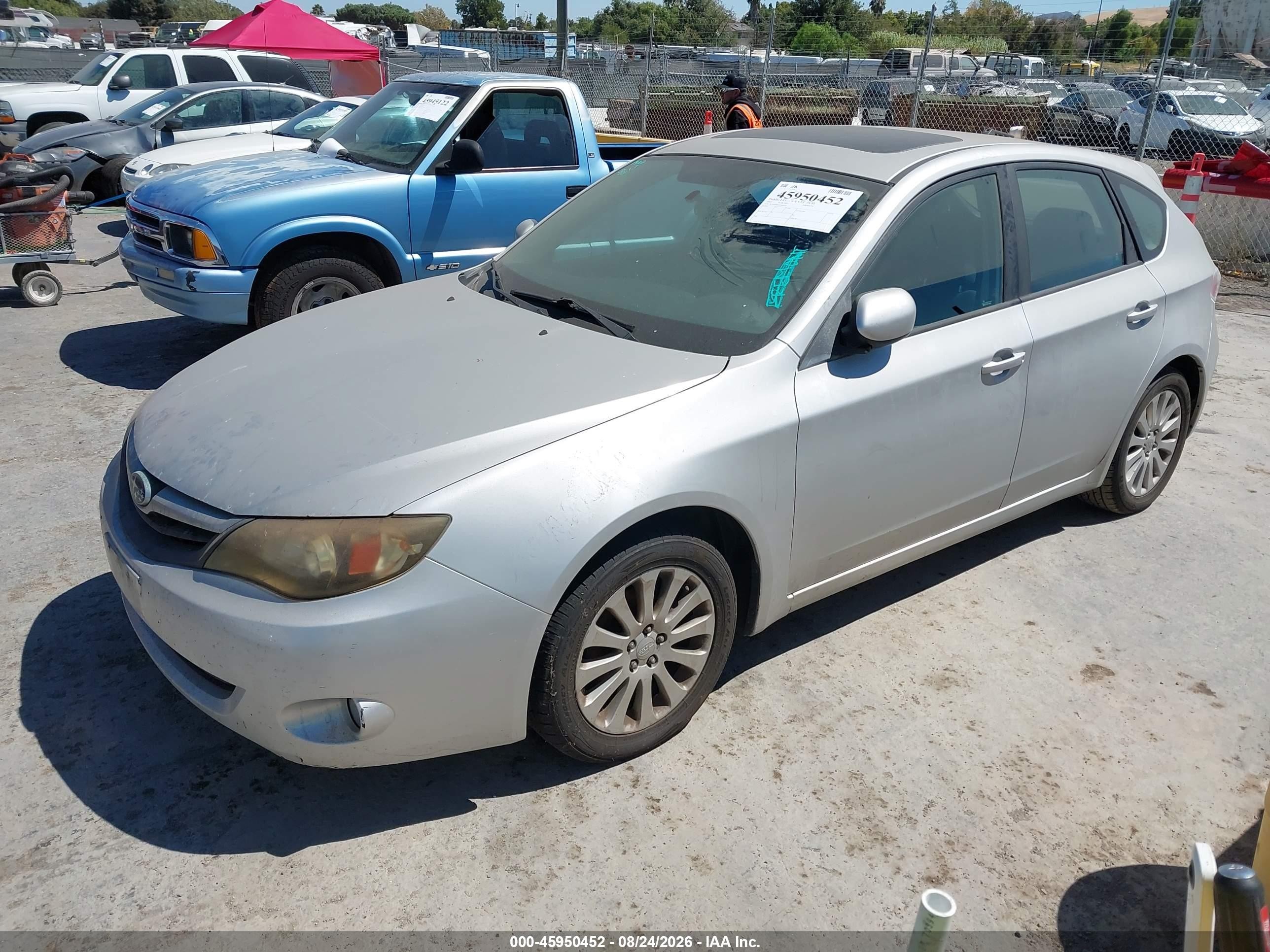 2010 Subaru Impreza 2.5i Premium Серебряный vin: JF1GH6B66AH809247