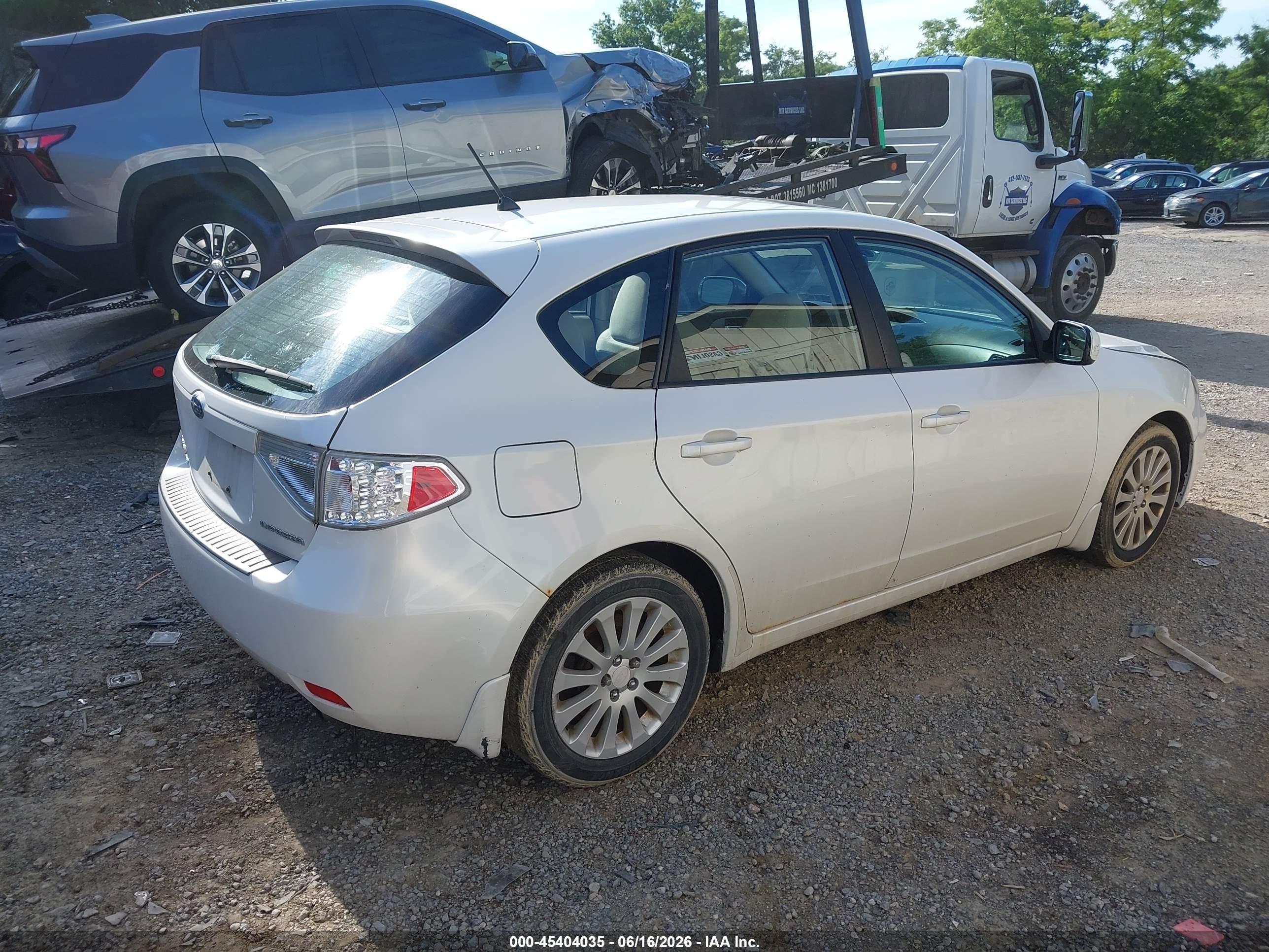 2011 Subaru Impreza 2.5i Premium White vin: JF1GH6B66BH825496