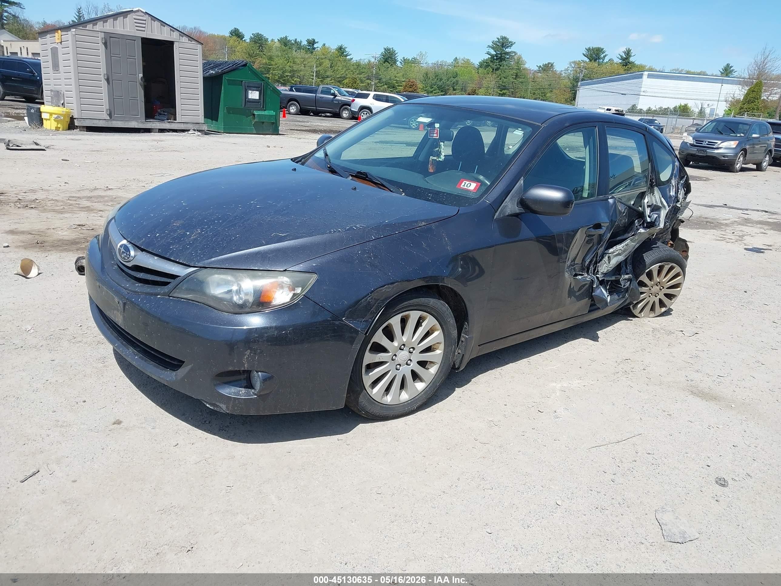 2010 Subaru Impreza 2.5i Premium Gray vin: JF1GH6B69AH808187