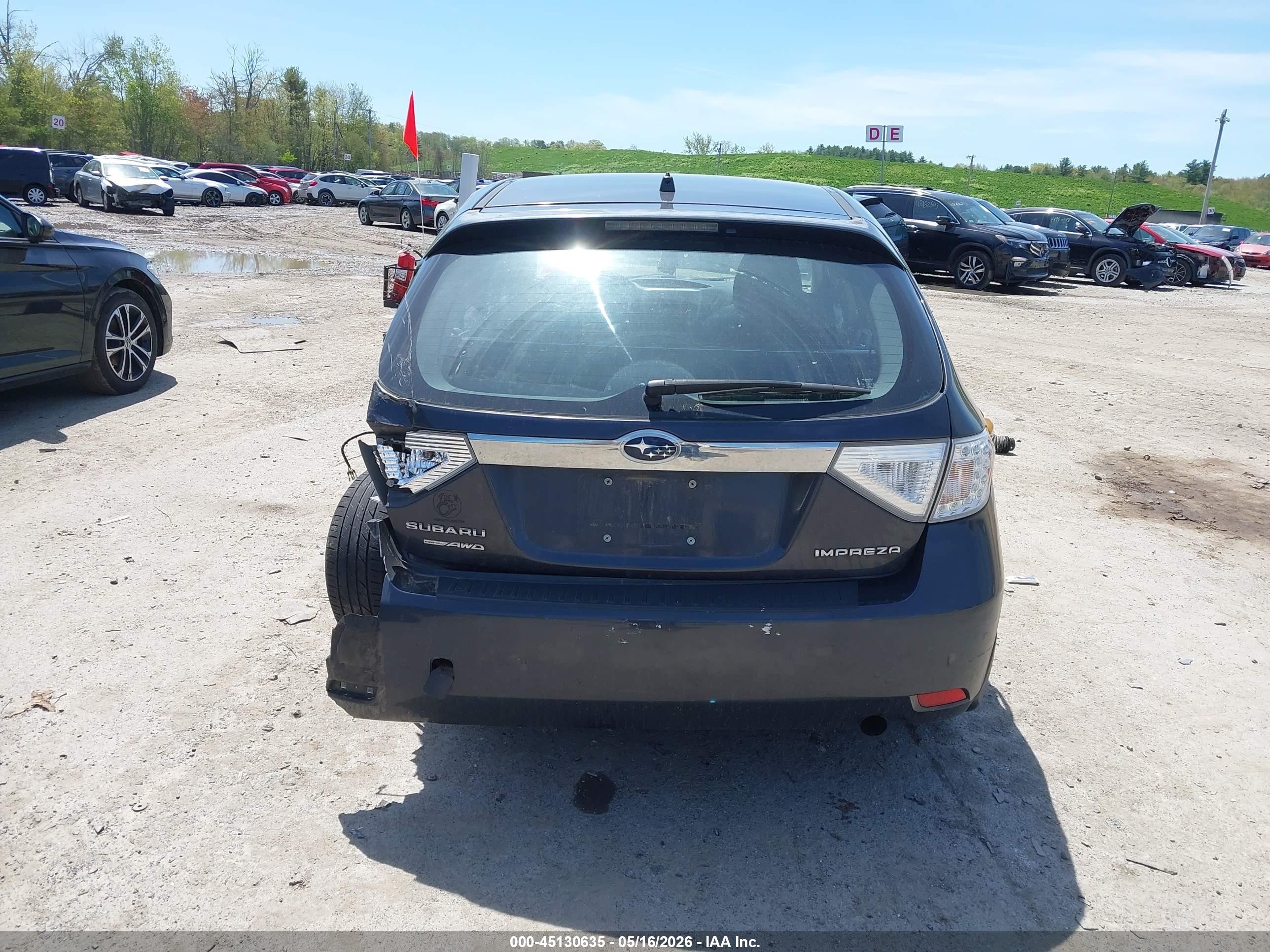 2010 Subaru Impreza 2.5i Premium Gray vin: JF1GH6B69AH808187