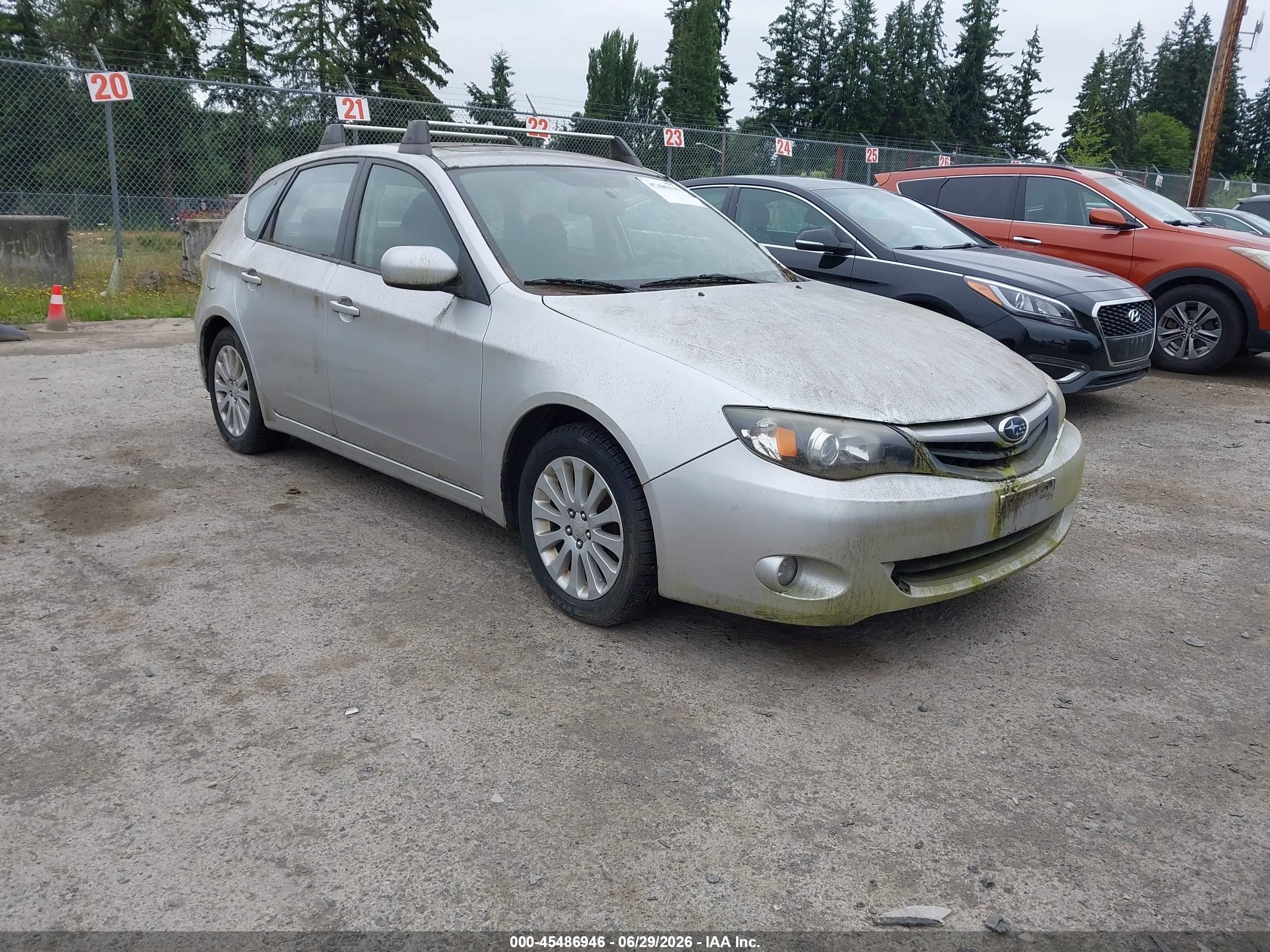 2010 Subaru Impreza 2.5i Premium Серебряный vin: JF1GH6B69AH808366