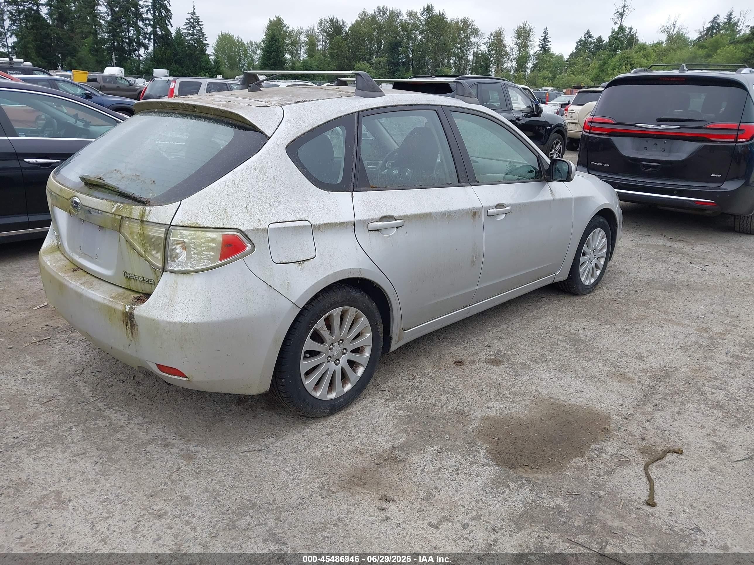 2010 Subaru Impreza 2.5i Premium Серебряный vin: JF1GH6B69AH808366