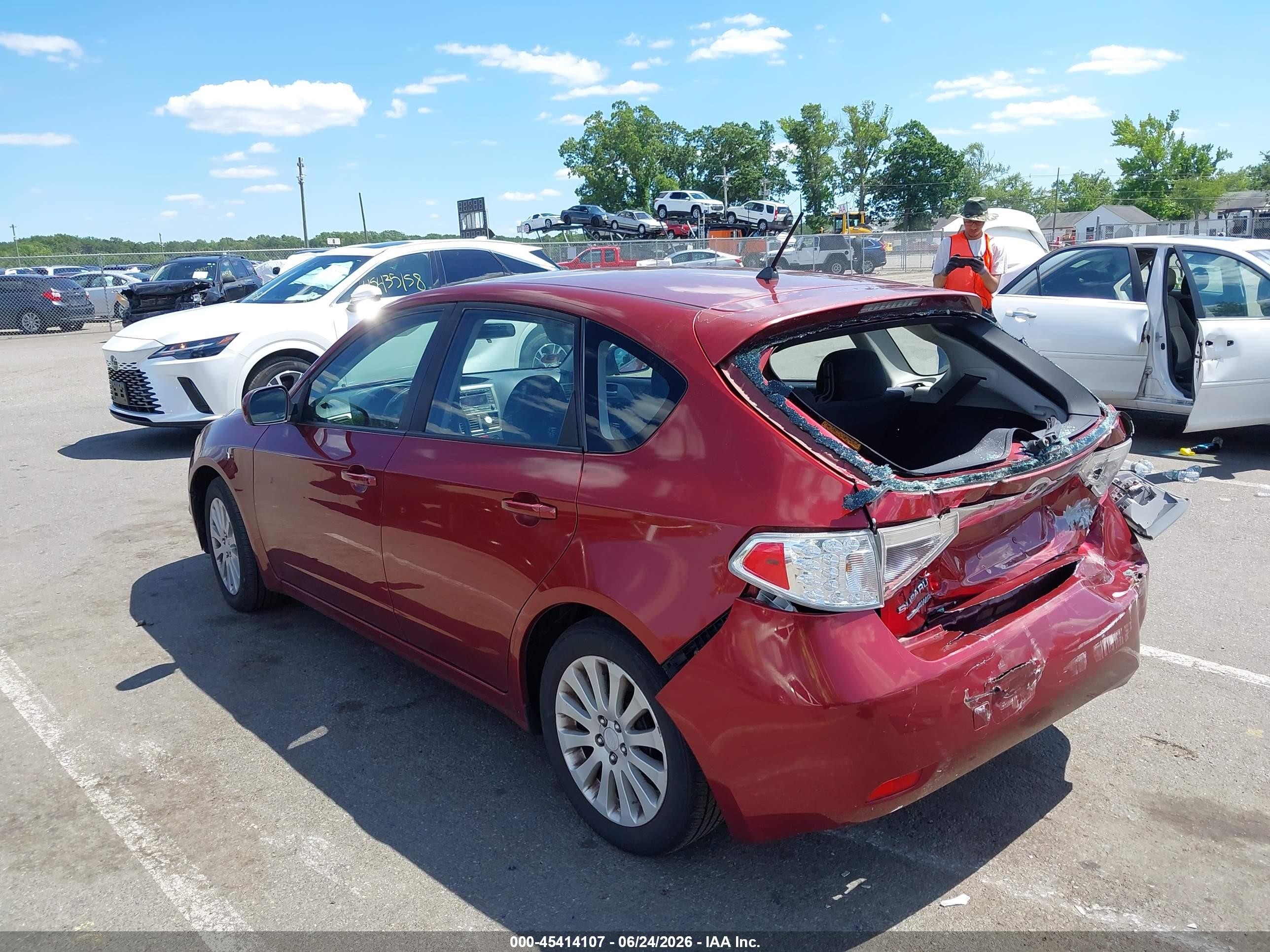 2010 Subaru Impreza 2.5i Premium Красный vin: JF1GH6B69AH822221