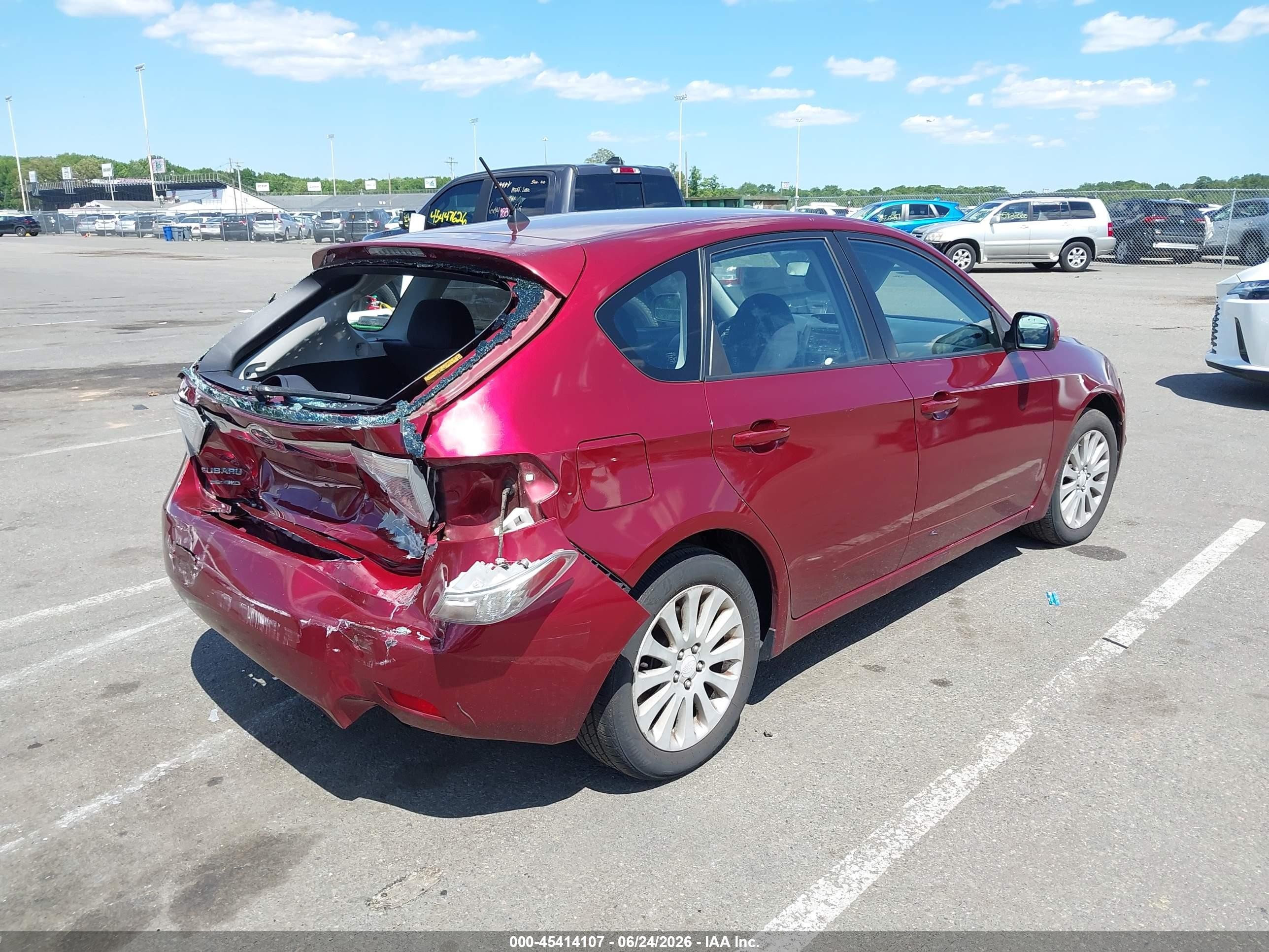 2010 Subaru Impreza 2.5i Premium Красный vin: JF1GH6B69AH822221