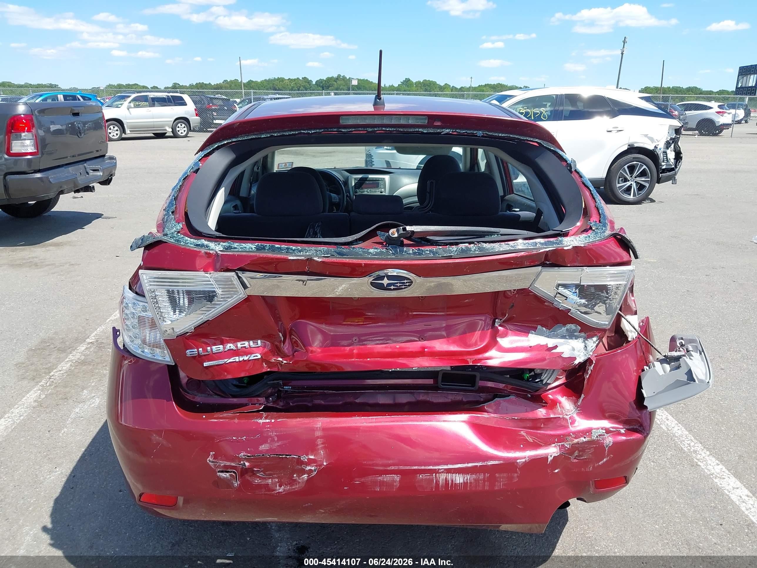 2010 Subaru Impreza 2.5i Premium Красный vin: JF1GH6B69AH822221