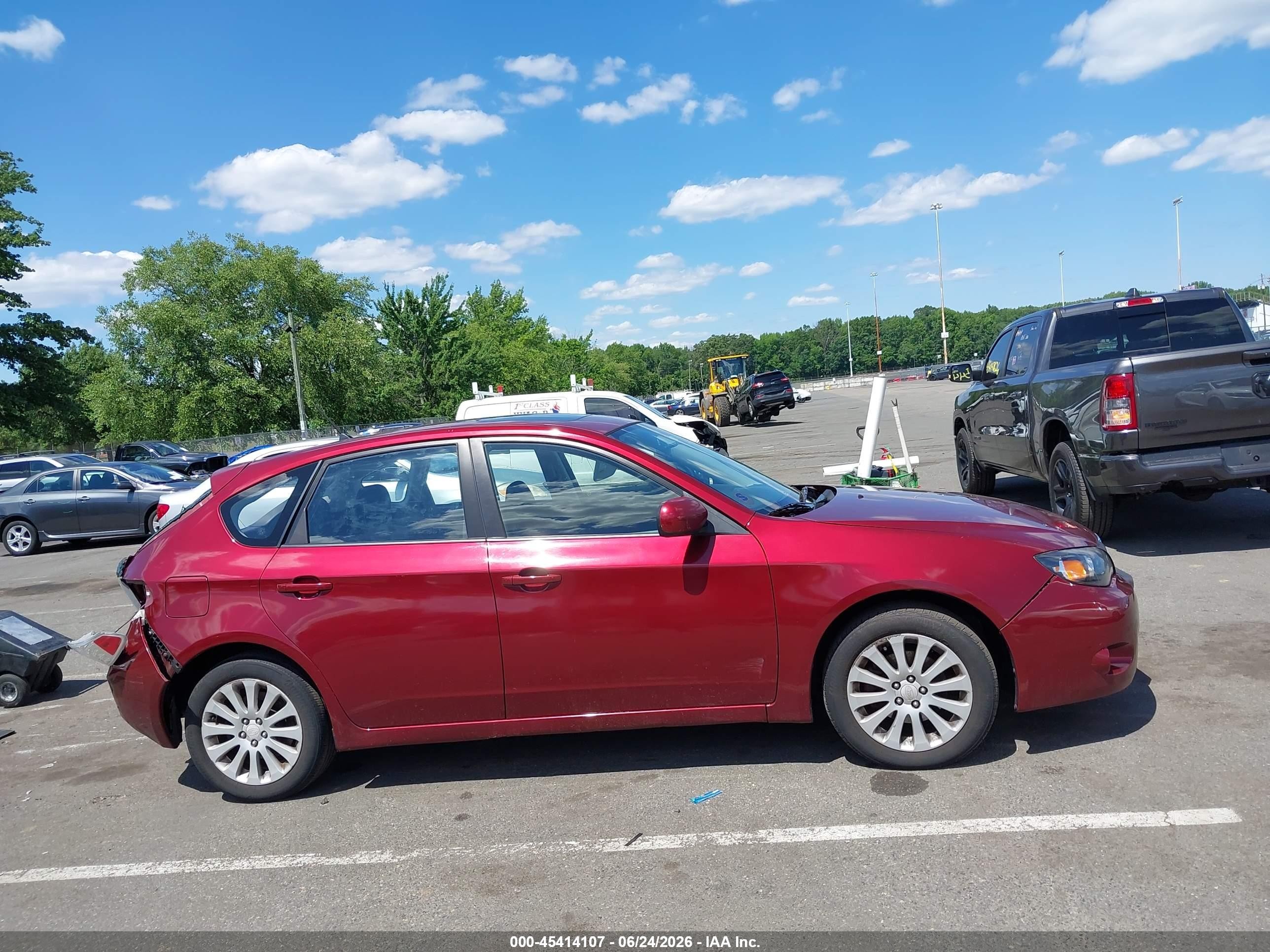 2010 Subaru Impreza 2.5i Premium Красный vin: JF1GH6B69AH822221