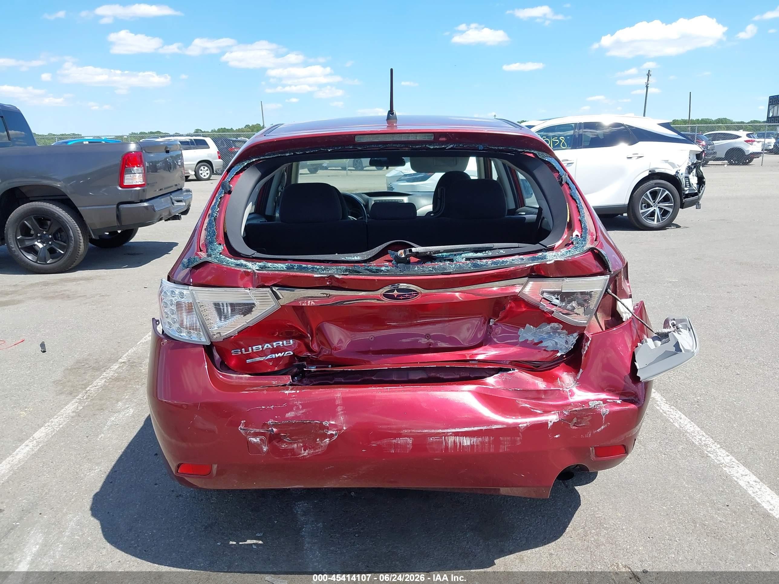 2010 Subaru Impreza 2.5i Premium Красный vin: JF1GH6B69AH822221