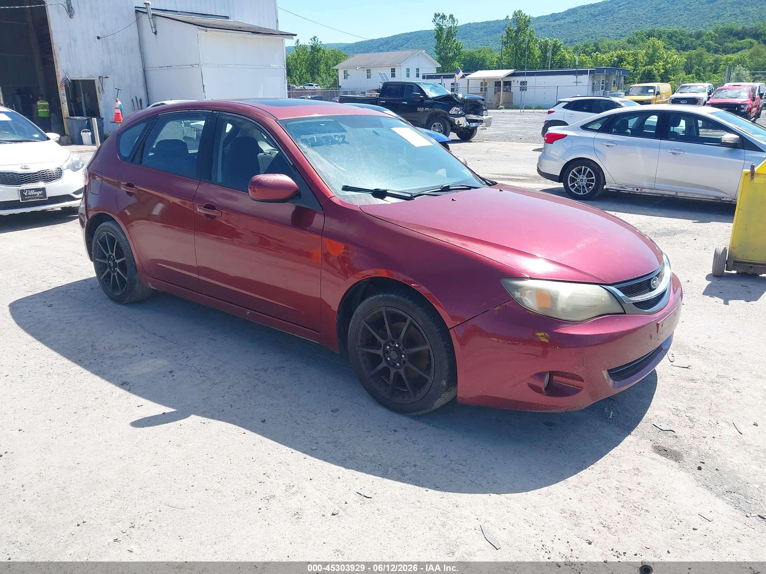2010 Subaru Impreza 2.5i Premium Red vin: JF1GH6B6XAH820946