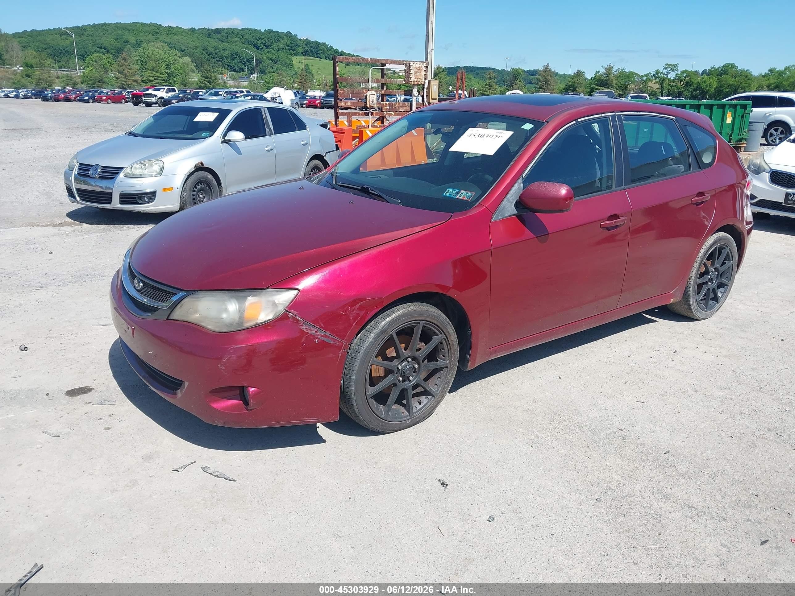 2010 Subaru Impreza 2.5i Premium Red vin: JF1GH6B6XAH820946