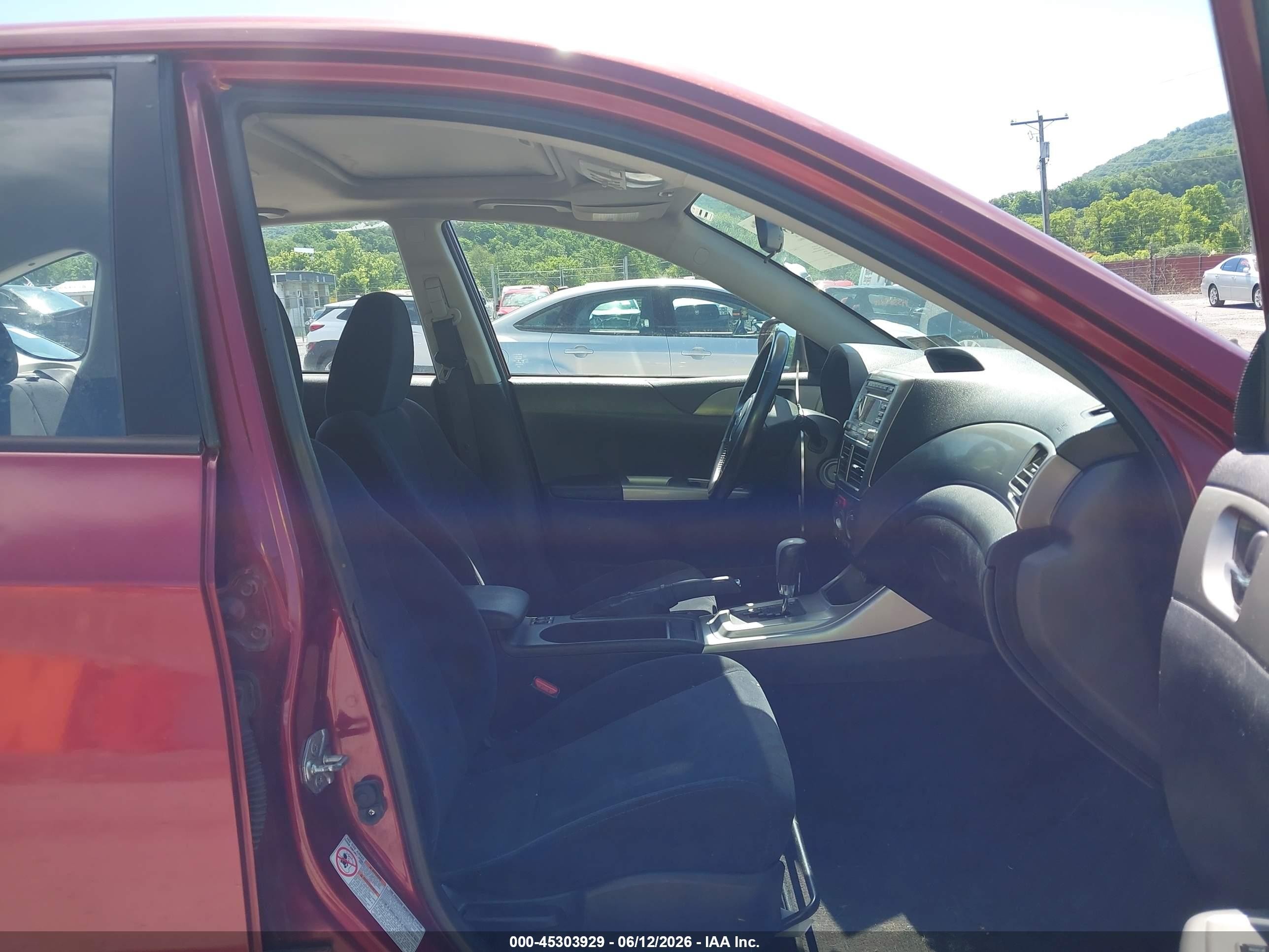 2010 Subaru Impreza 2.5i Premium Red vin: JF1GH6B6XAH820946