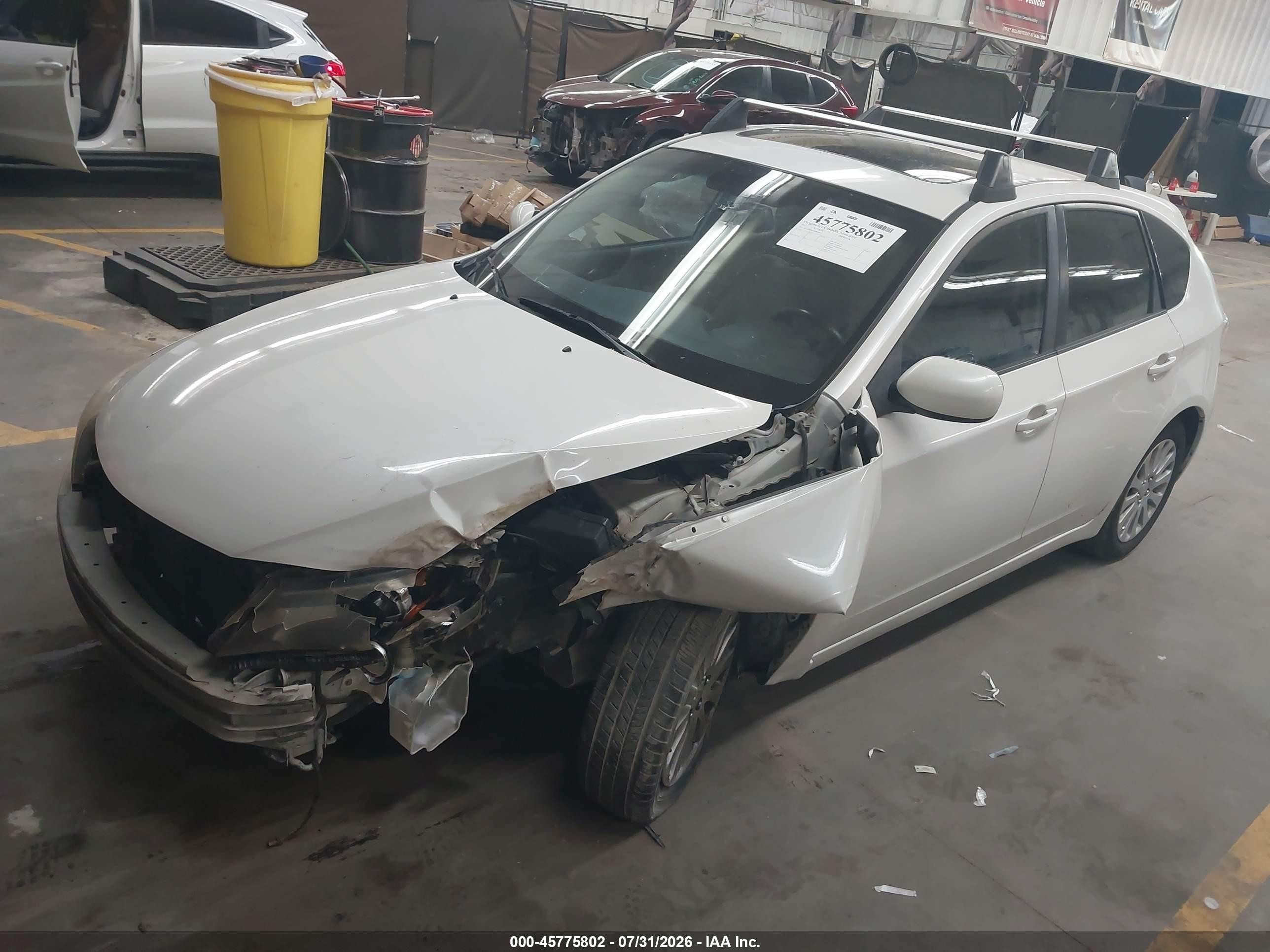 2011 Subaru Impreza 2.5i Premium White vin: JF1GH6B6XBH808023