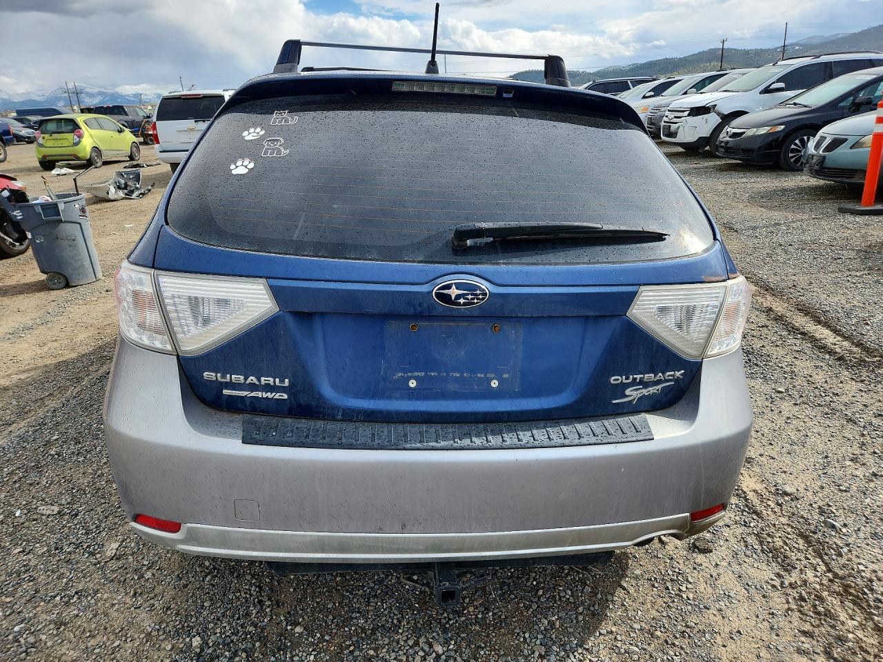 2011 Subaru Impreza Outback Sport Blue vin: JF1GH6D62BG804616