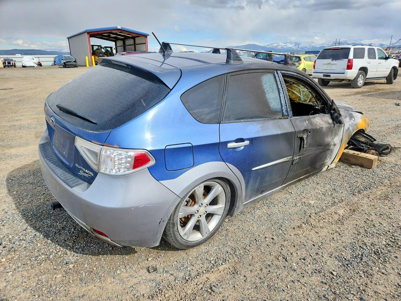2011 Subaru Impreza Outback Sport Blue vin: JF1GH6D62BG804616