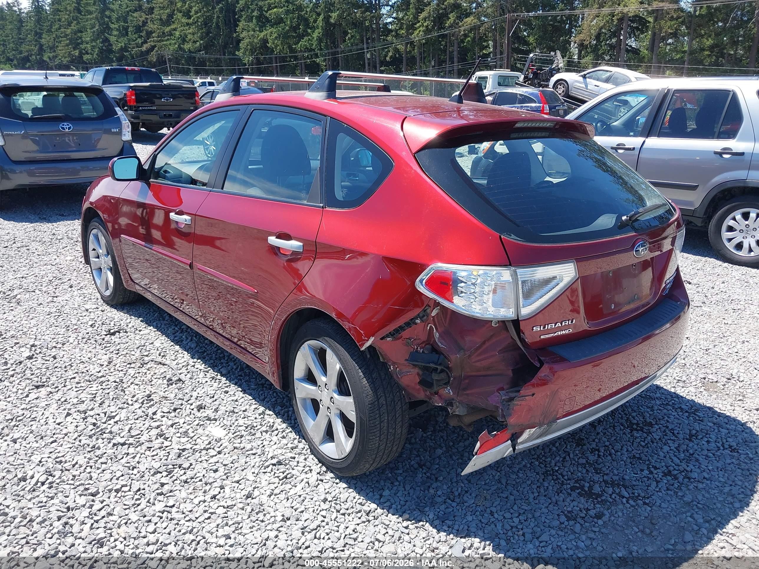 2011 Subaru Impreza Outback Sport   Red vin: JF1GH6D62BH808305