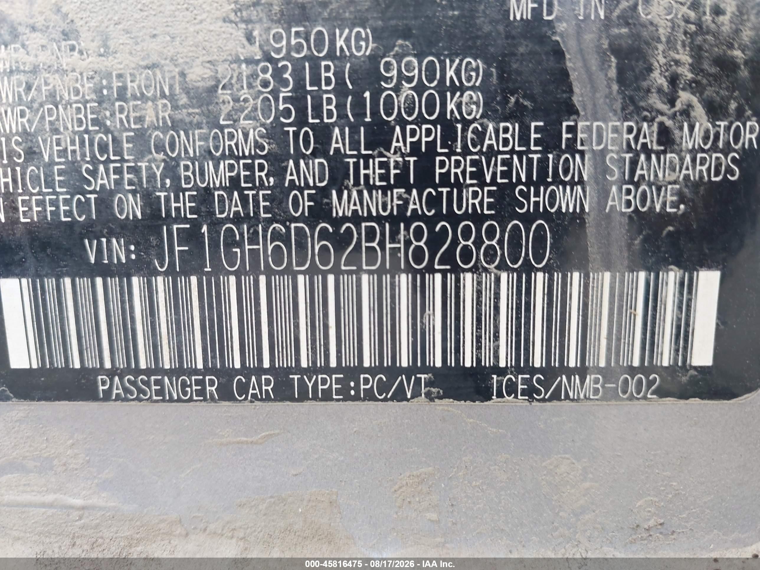 2011 Subaru Impreza Outback Sport   Silver vin: JF1GH6D62BH828800