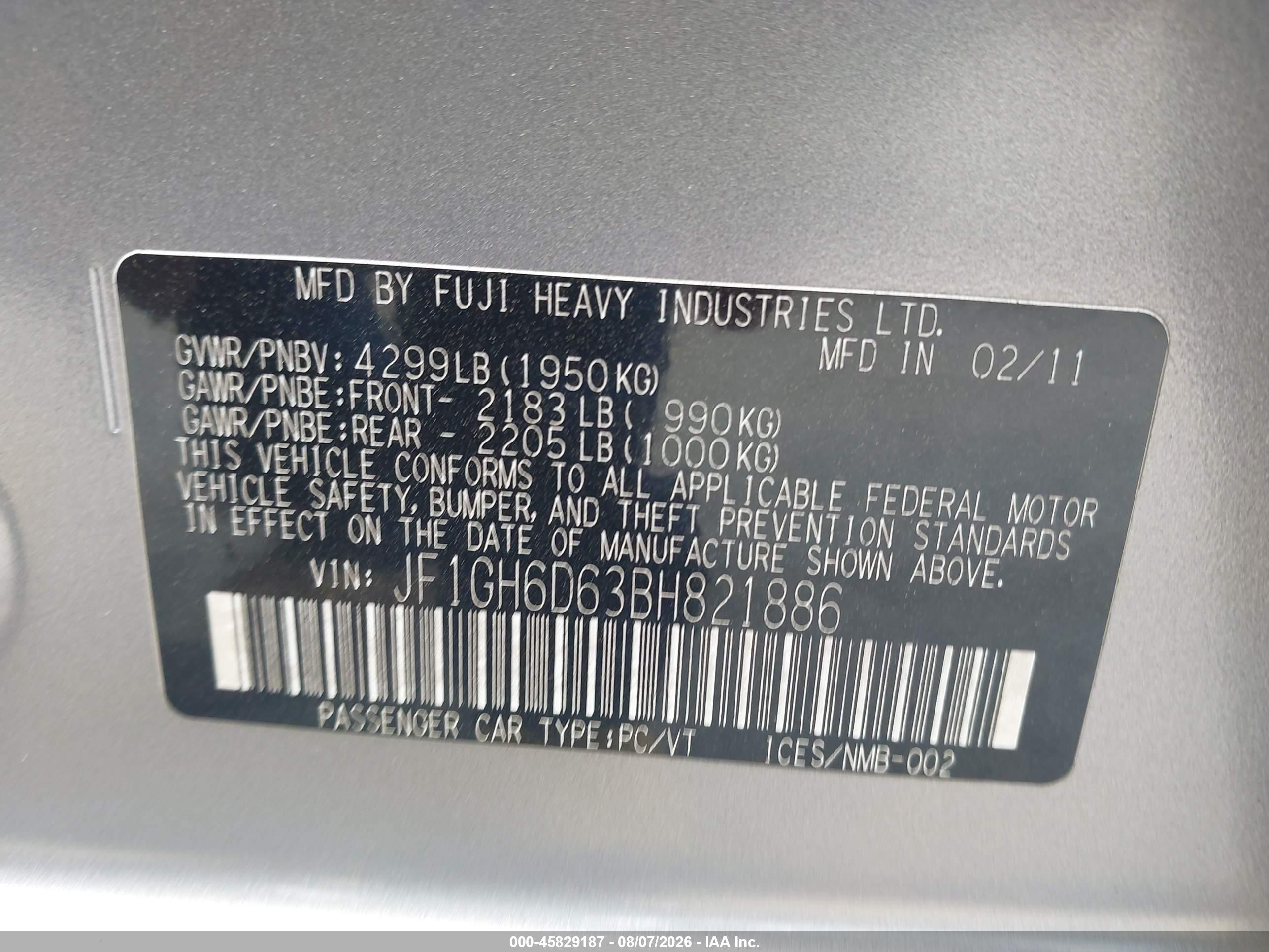 2011 Subaru Impreza Outback Sport   Silver vin: JF1GH6D63BH821886