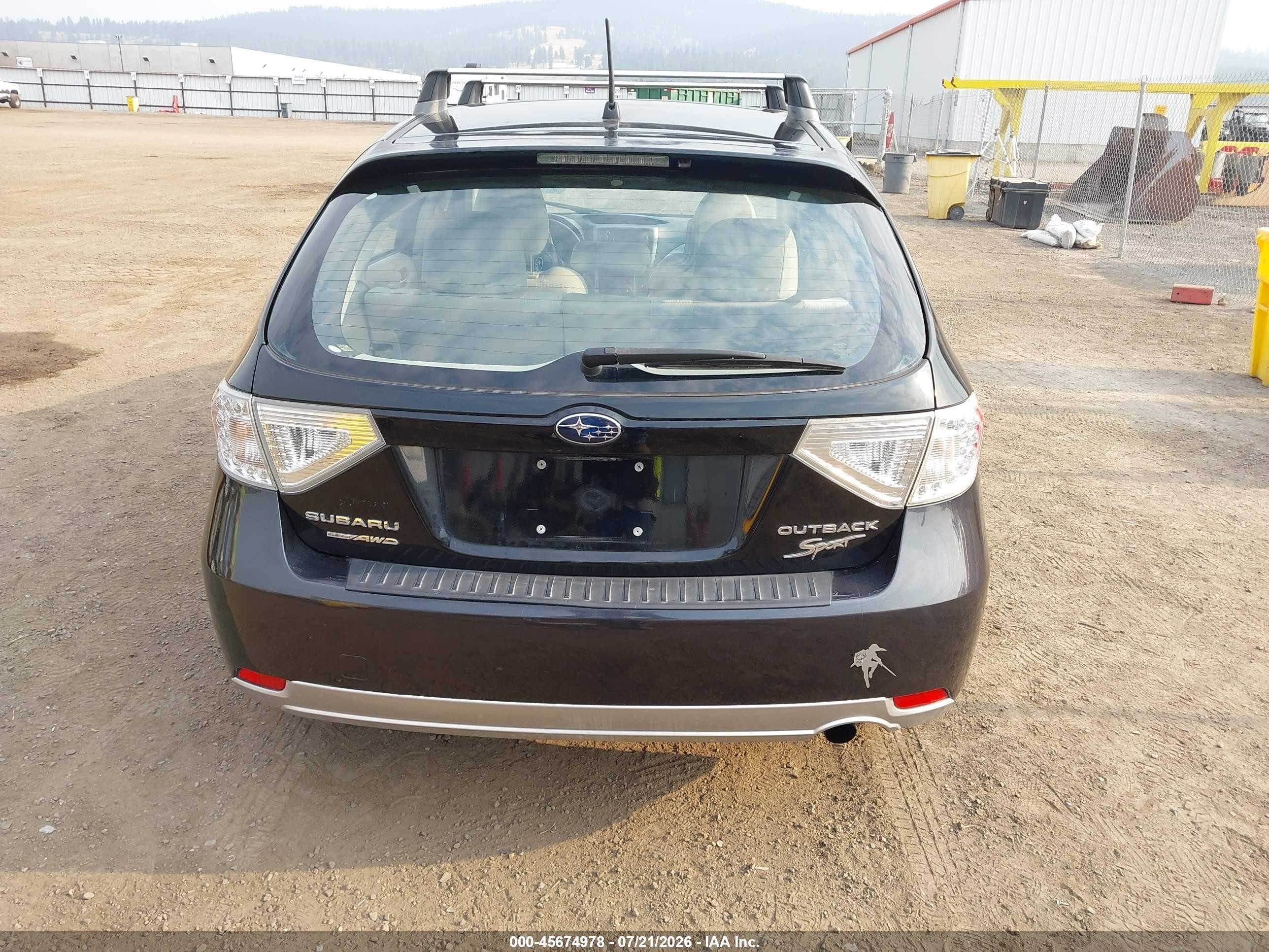 2011 Subaru Impreza Outback Sport   Black vin: JF1GH6D64BH806376