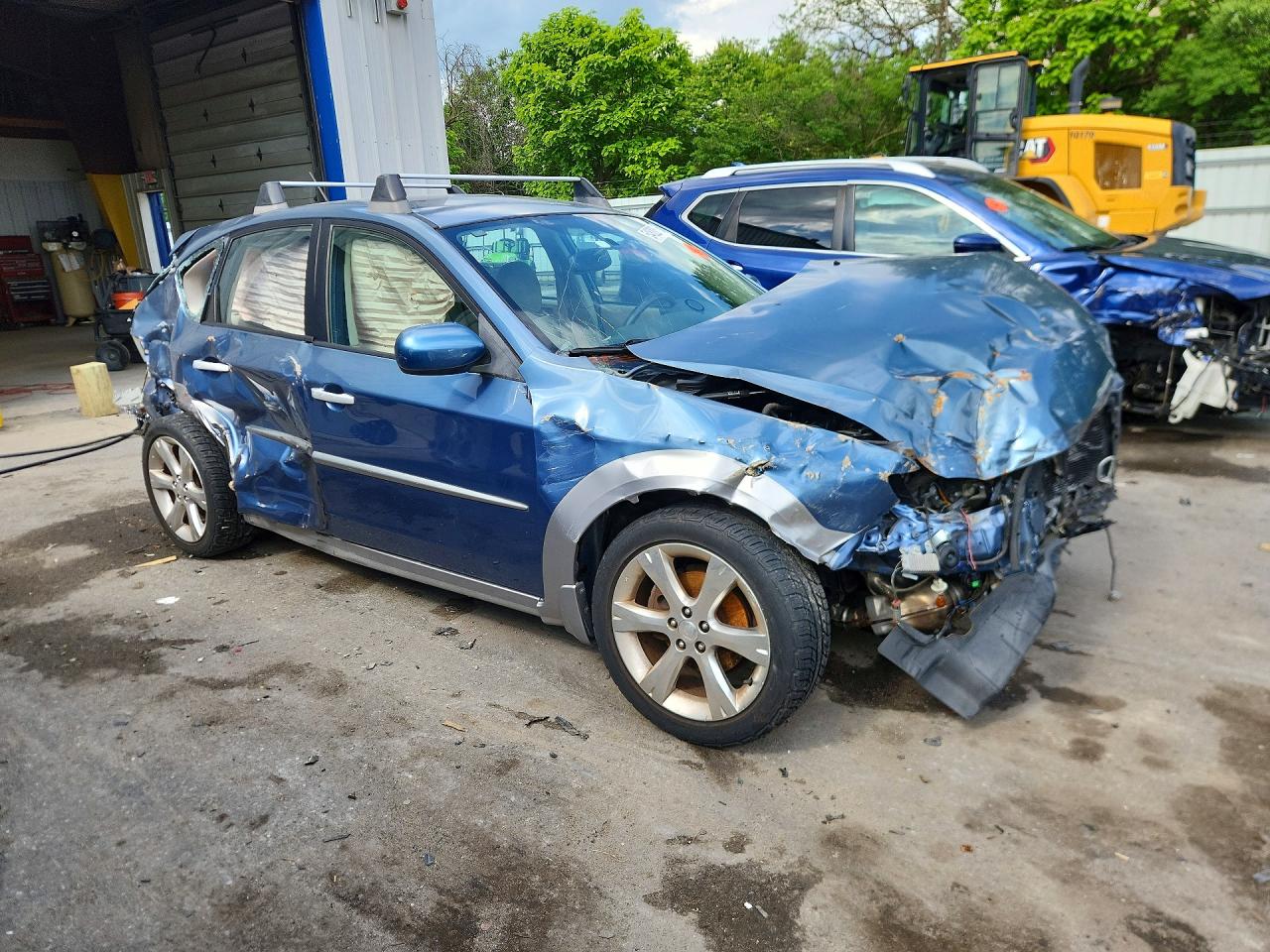 2010 Subaru Impreza Outback Sport Синий vin: JF1GH6D65AH805767