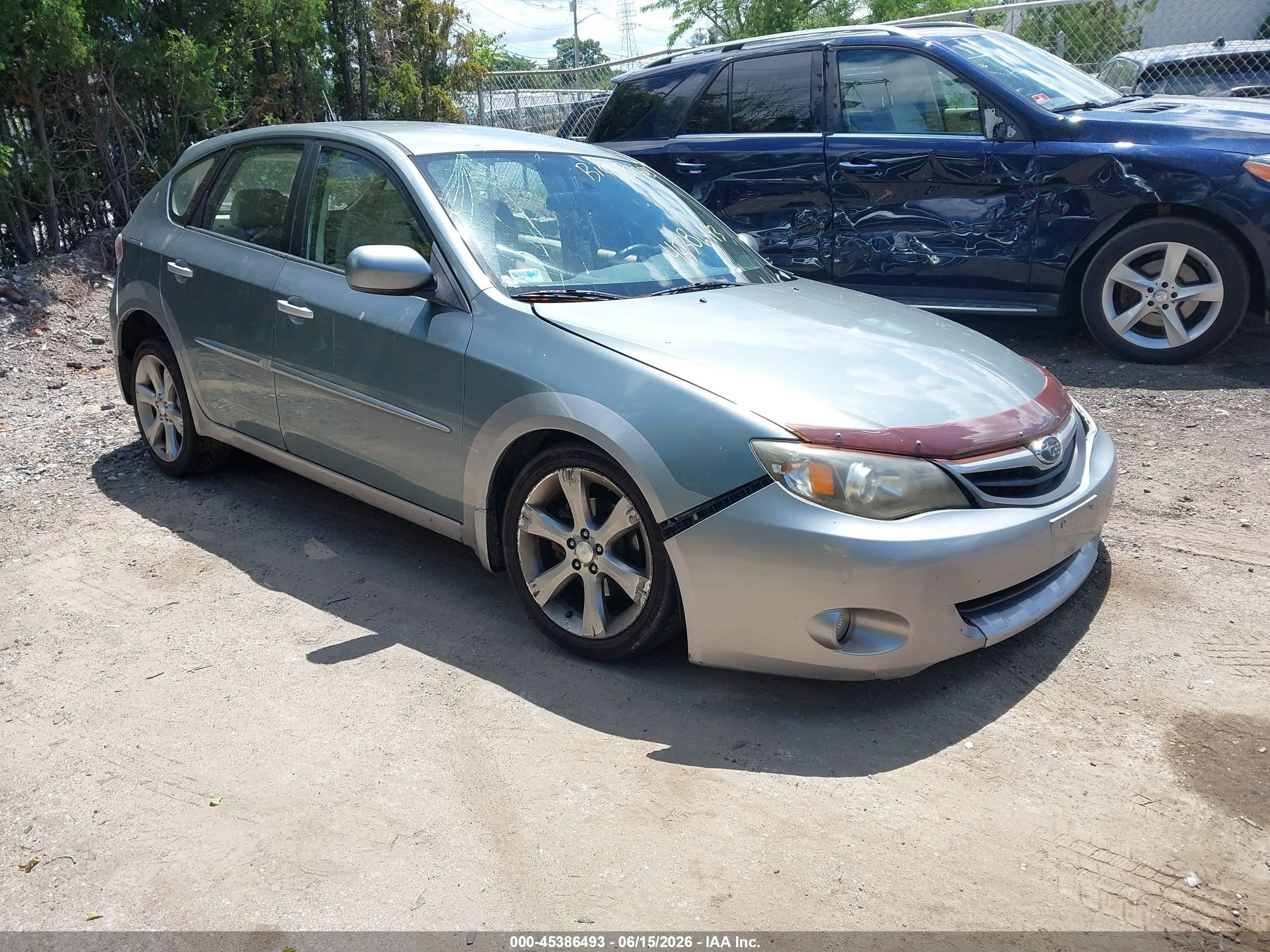2010 Subaru Impreza Outback Sport   Teal vin: JF1GH6D65AH824058