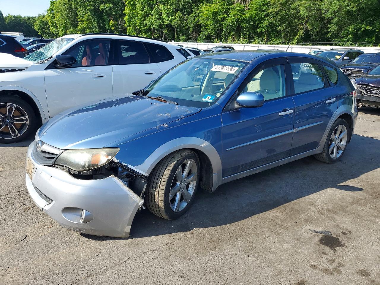 2010 Subaru Impreza Outback Sport Синий vin: JF1GH6D67AH813708