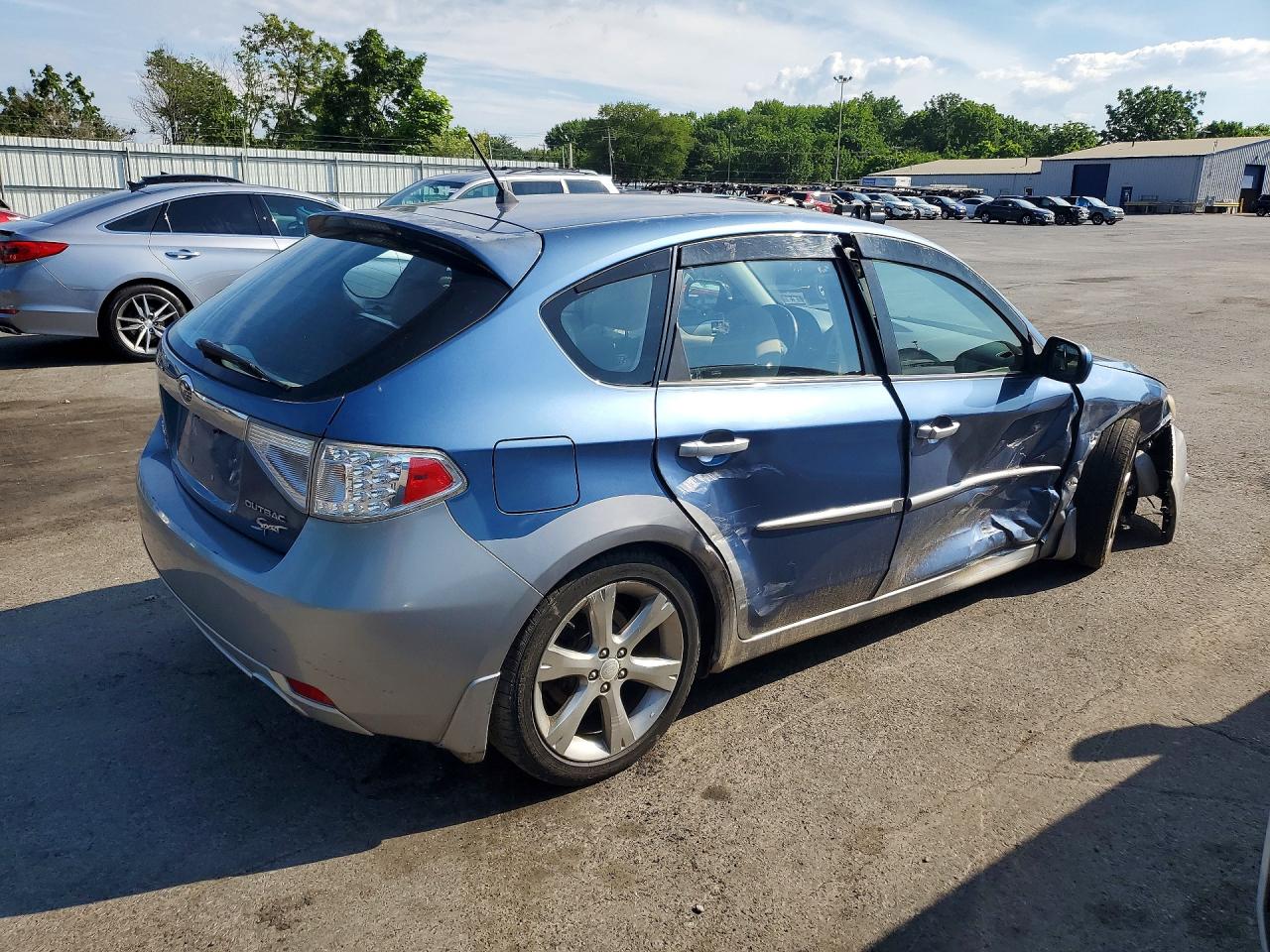 2010 Subaru Impreza Outback Sport Blue vin: JF1GH6D67AH813708