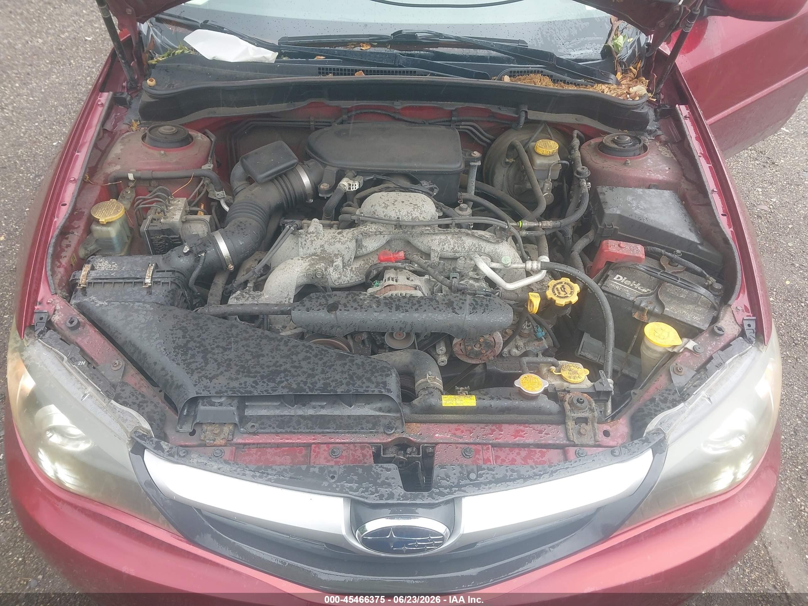 2011 Subaru Impreza Outback Sport   Red vin: JF1GH6D67BH821924