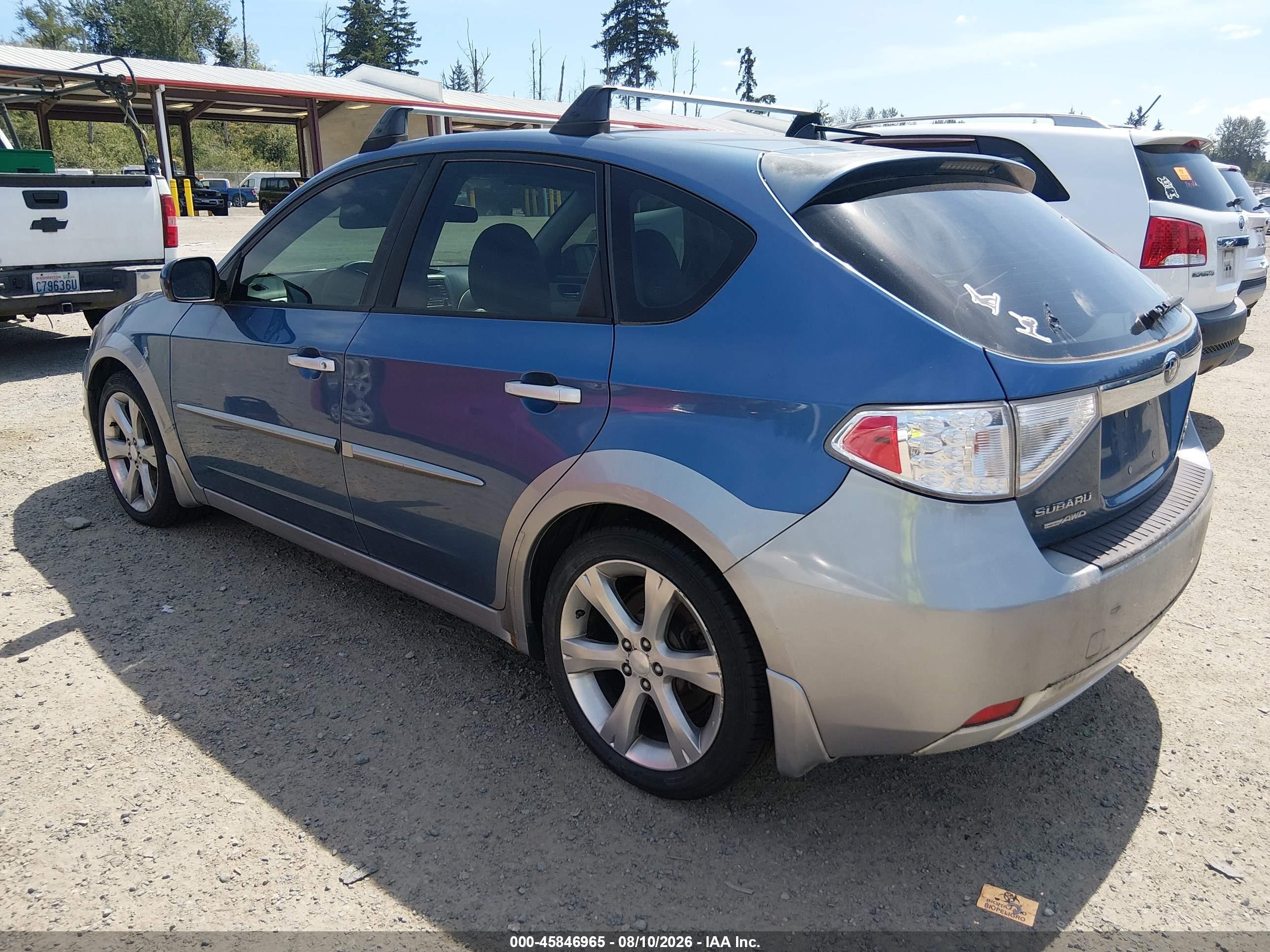 2010 Subaru Impreza Outback Sport Синий vin: JF1GH6D68AH812180