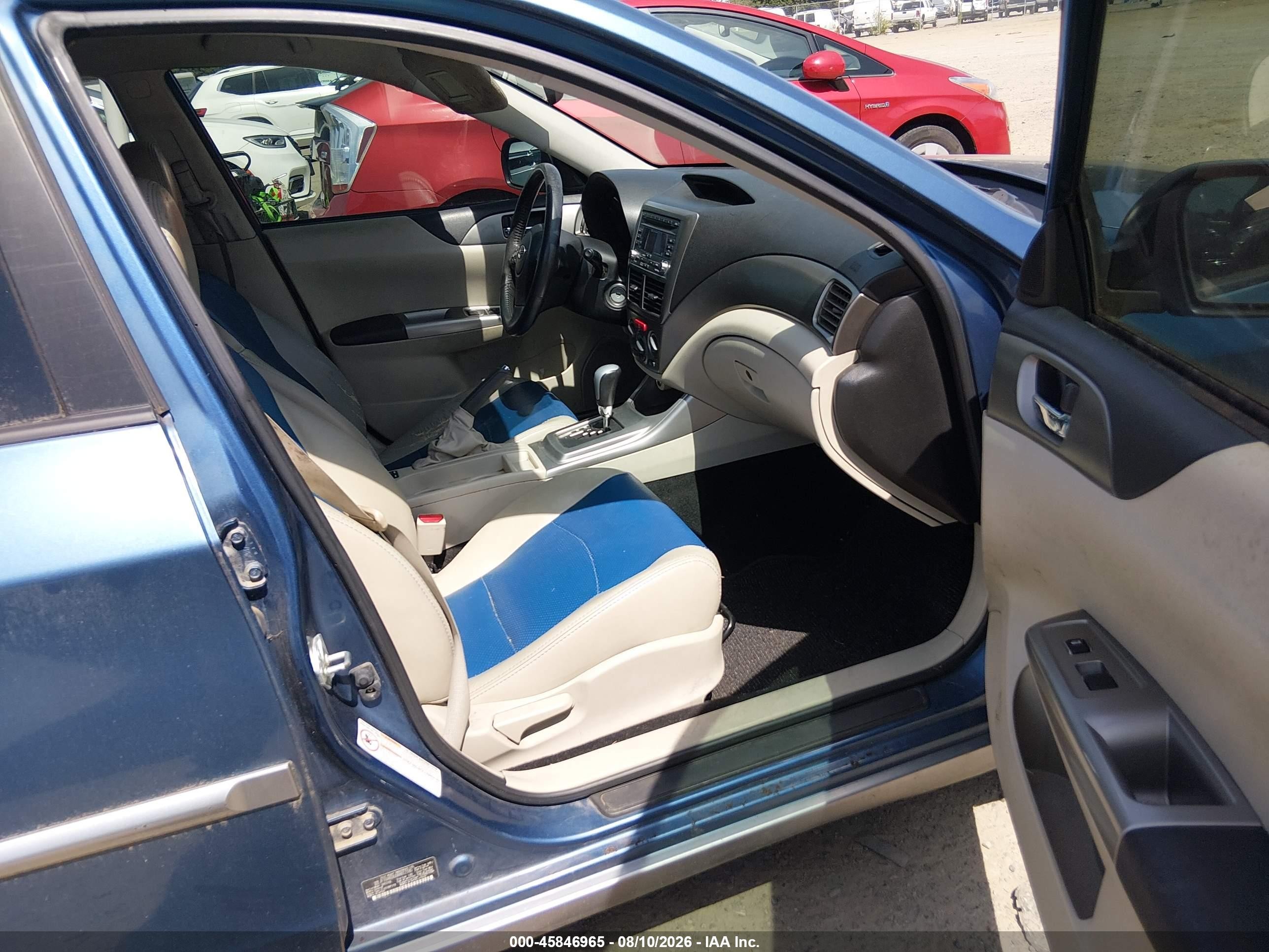 2010 Subaru Impreza Outback Sport Синий vin: JF1GH6D68AH812180