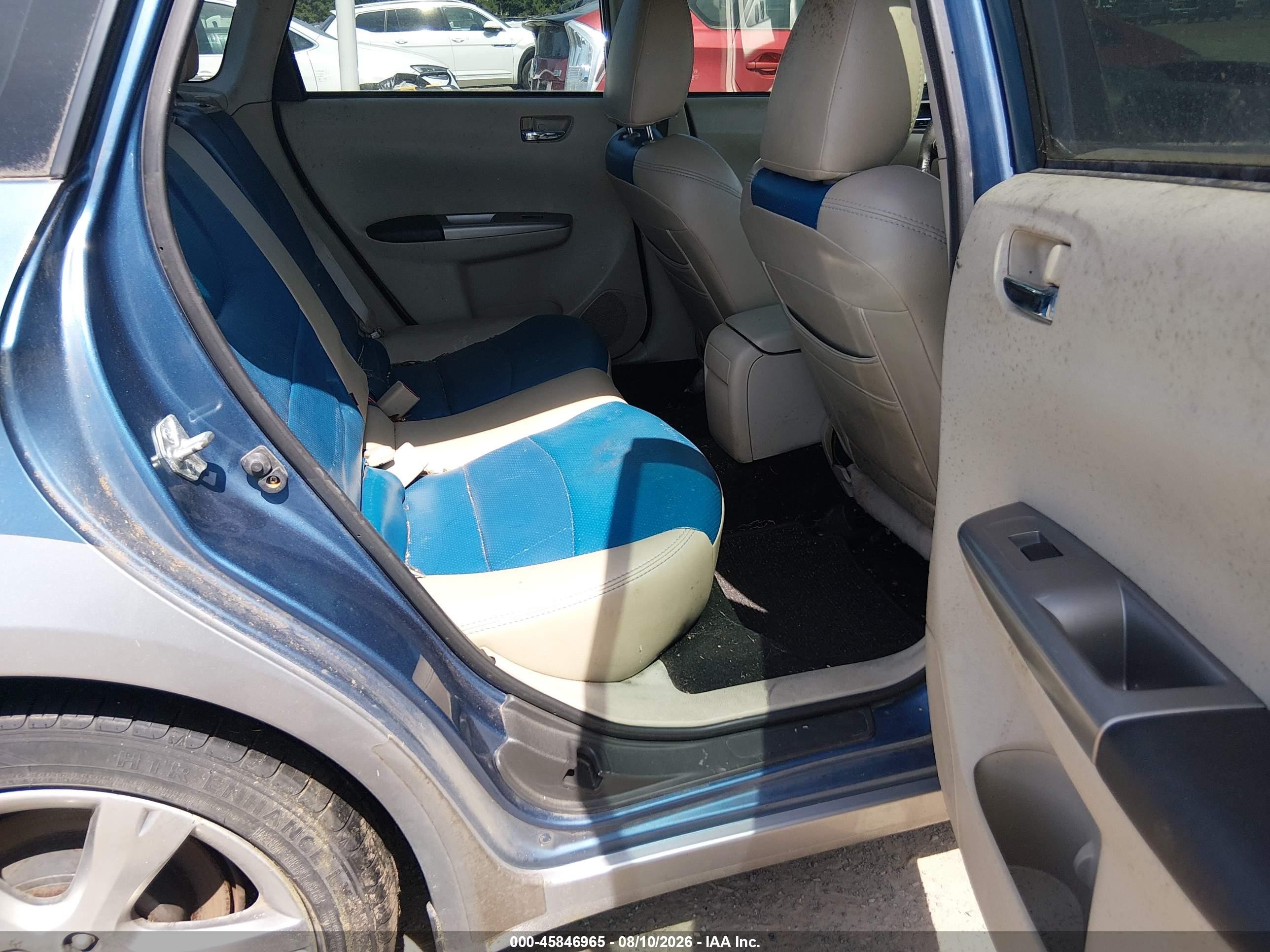 2010 Subaru Impreza Outback Sport Синий vin: JF1GH6D68AH812180