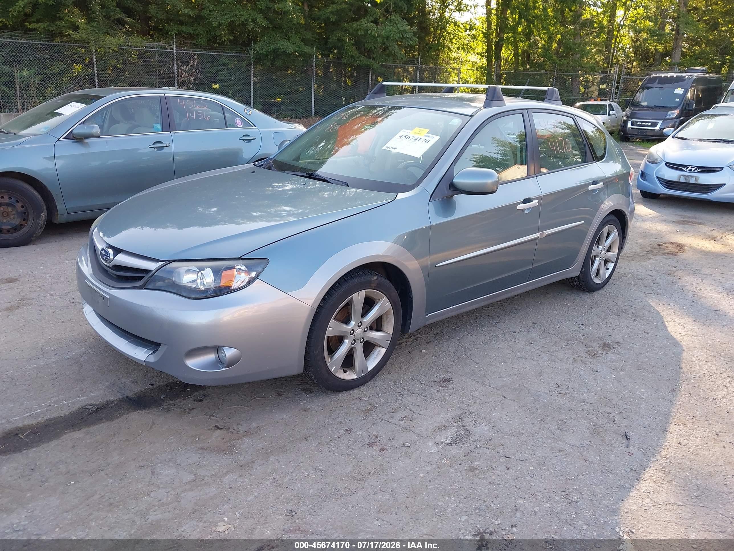 2010 Subaru Impreza Outback Sport Light Blue vin: JF1GH6D68AH814513
