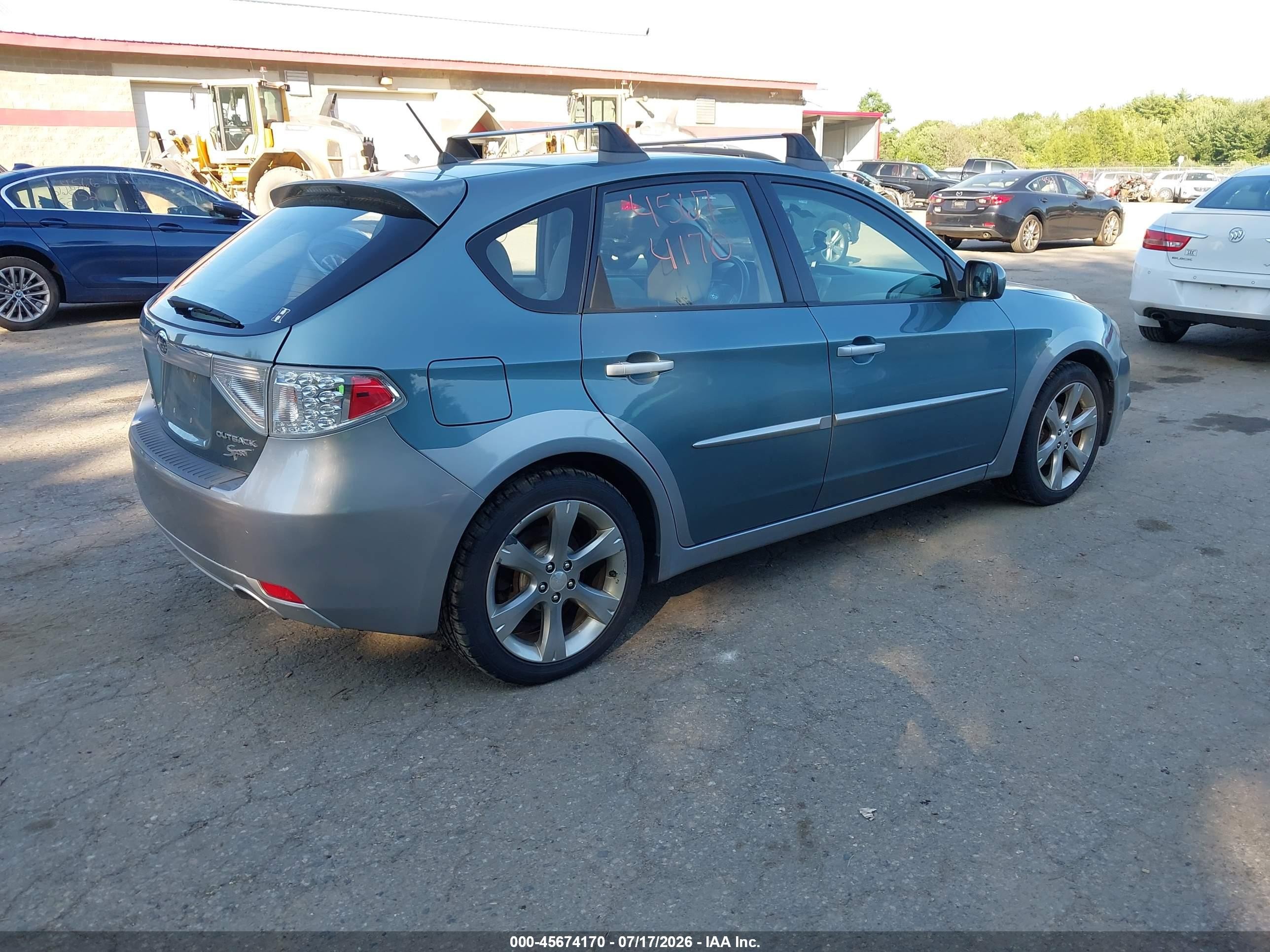 2010 Subaru Impreza Outback Sport Light Blue vin: JF1GH6D68AH814513