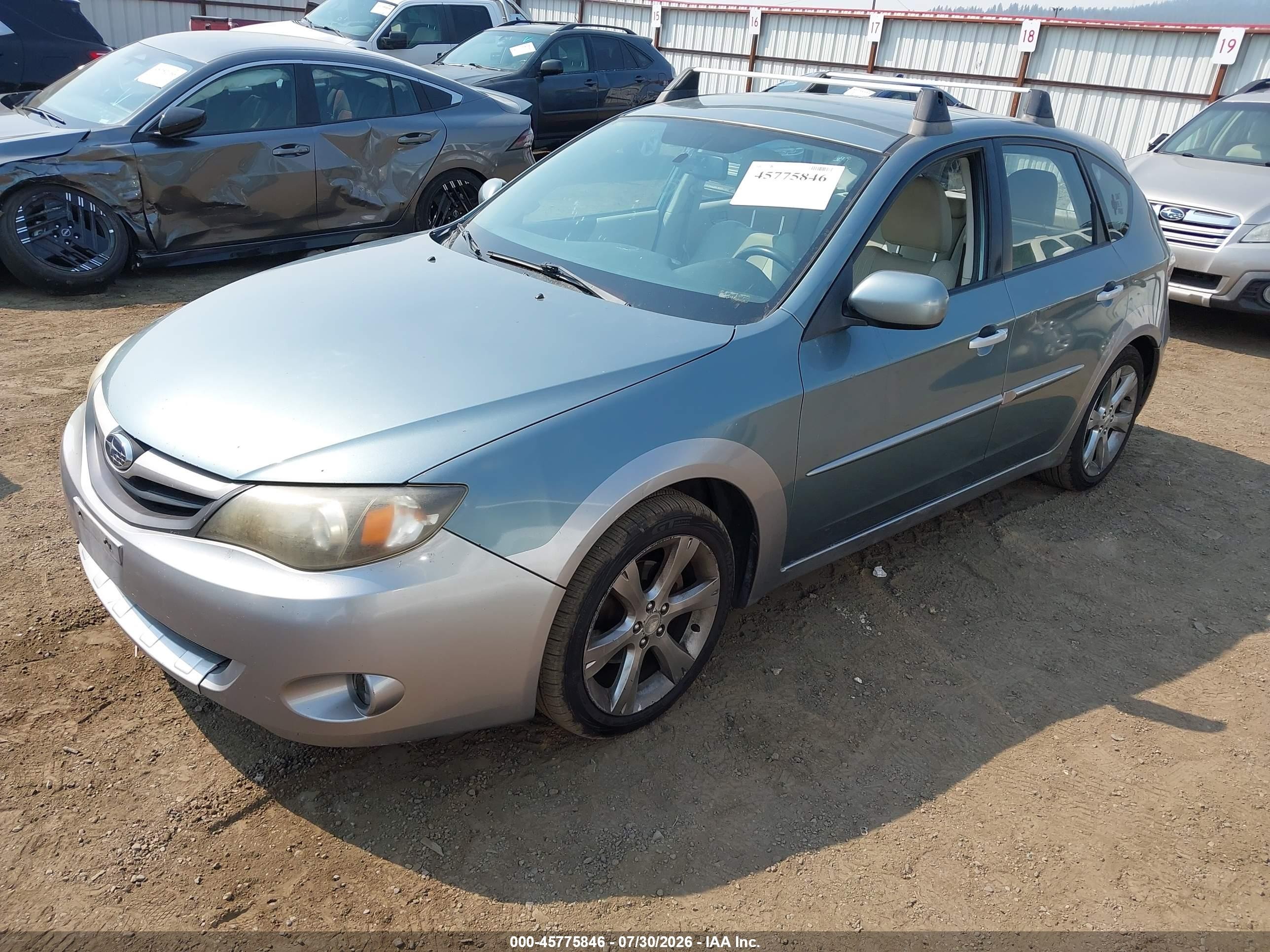 2011 Subaru Impreza Outback Sport   Зеленый vin: JF1GH6D68BH801360