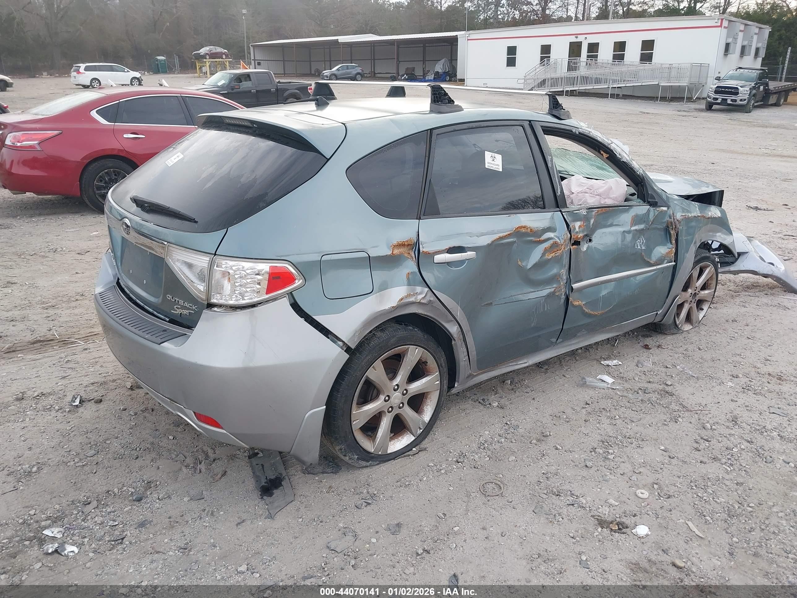 2010 Subaru Impreza Outback Sport   Green vin: JF1GH6D69AH806310