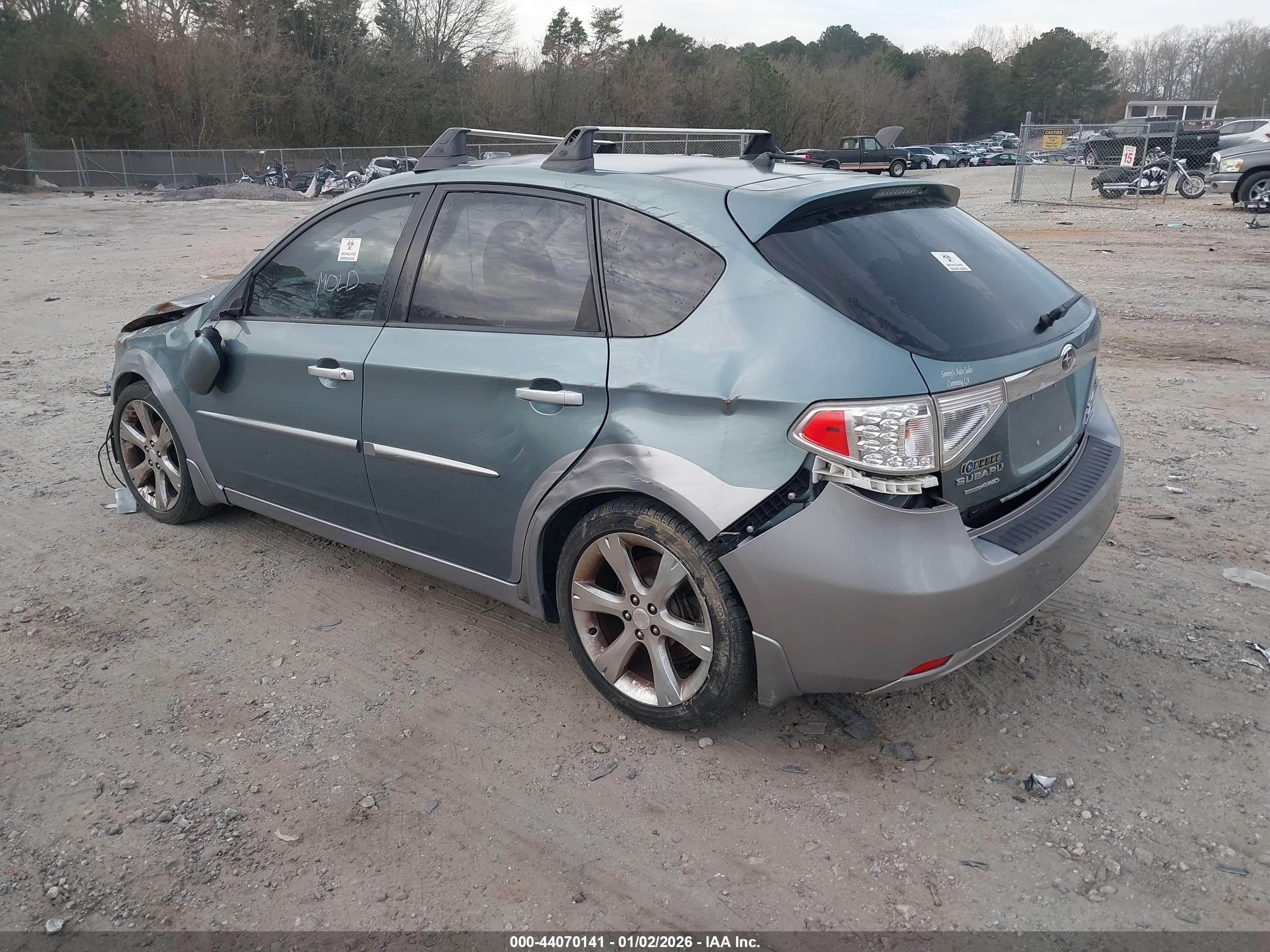 2010 Subaru Impreza Outback Sport   Green vin: JF1GH6D69AH806310