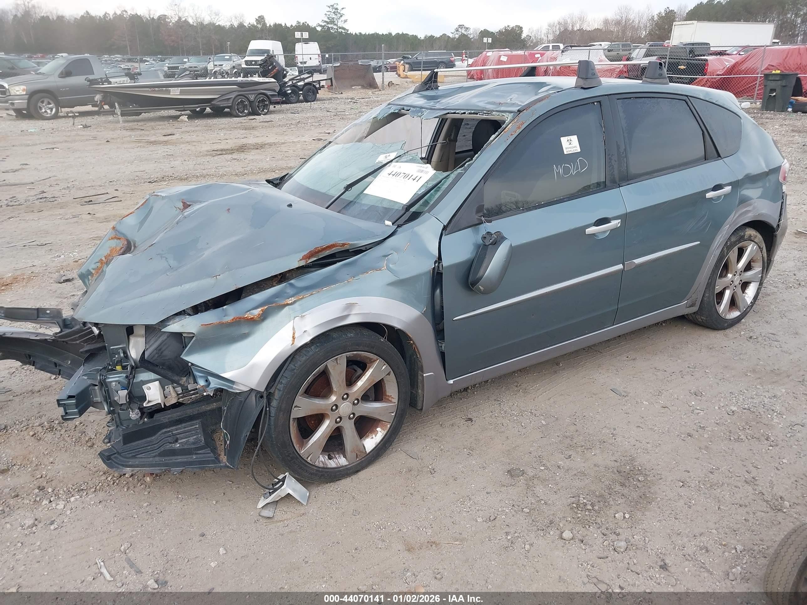 2010 Subaru Impreza Outback Sport   Green vin: JF1GH6D69AH806310