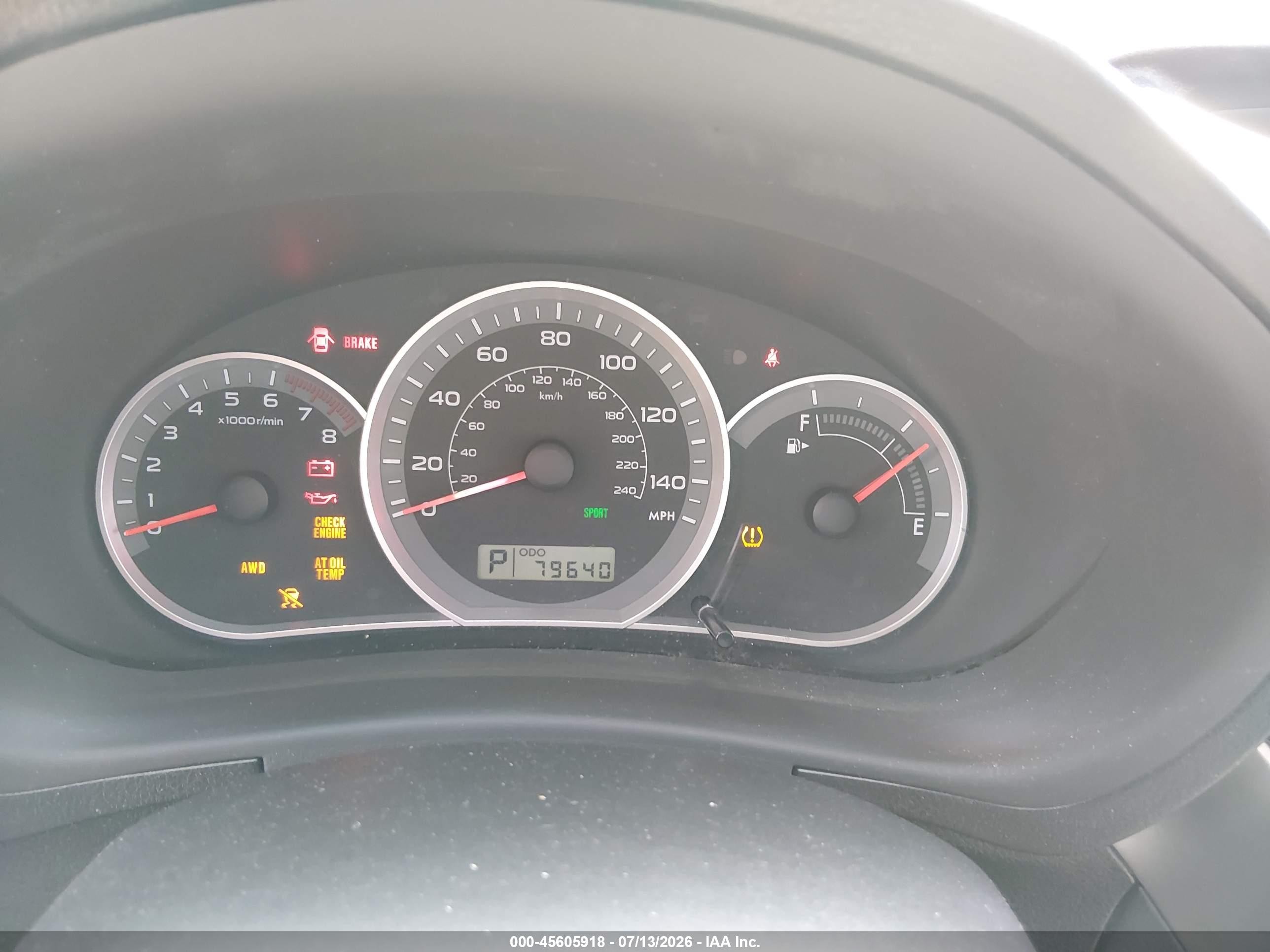 2010 Subaru Impreza Outback Sport   Черный vin: JF1GH6D6XAH805912
