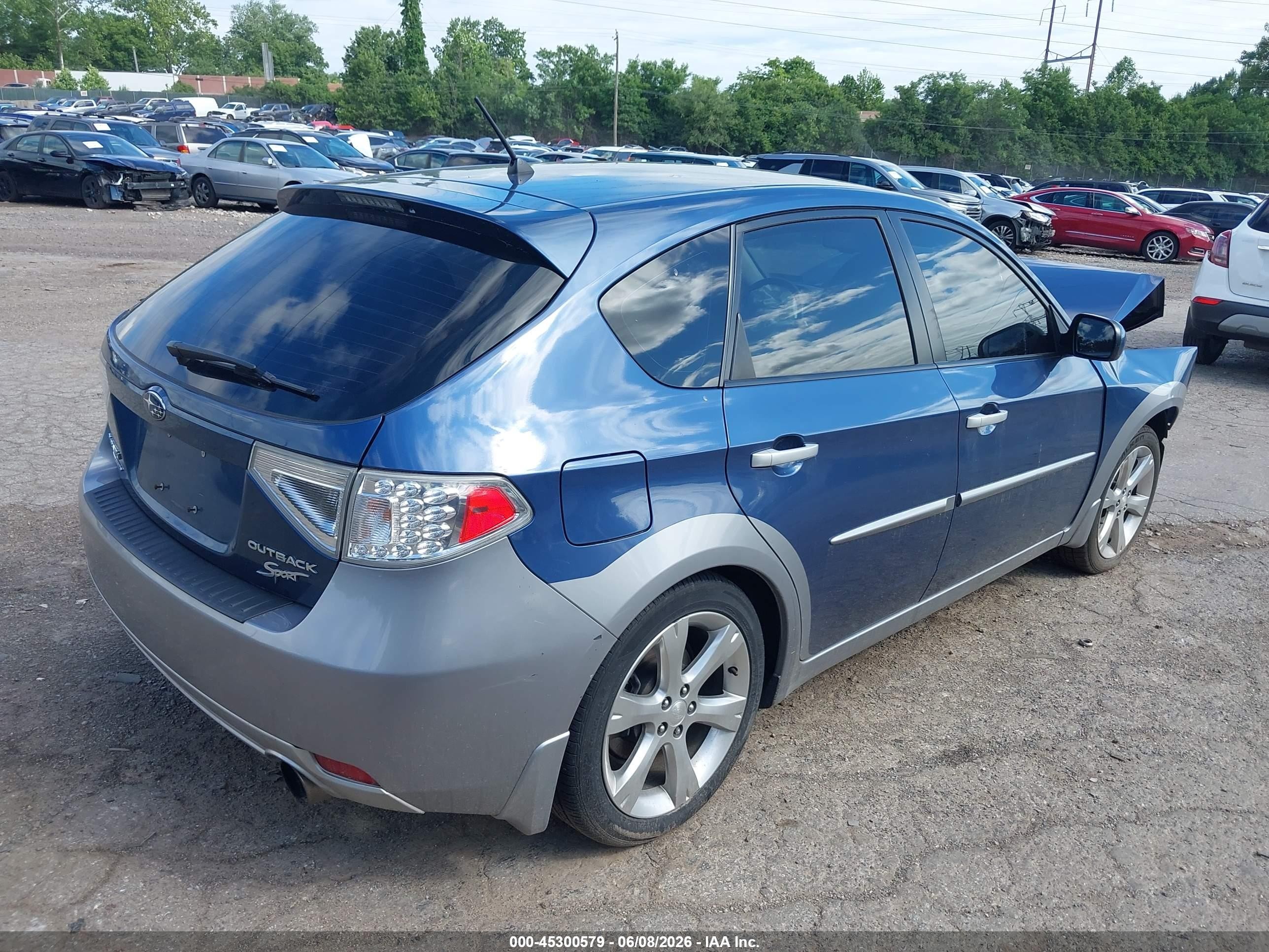 2011 Subaru Impreza Outback Sport   Light Blue vin: JF1GH6D6XBG828873