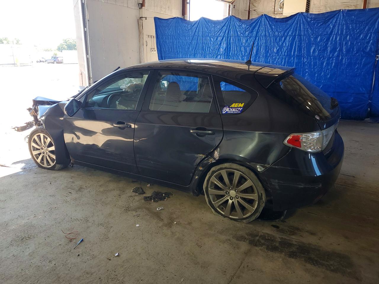 2008 Subaru Impreza Wrx Серый vin: JF1GH74618G814973