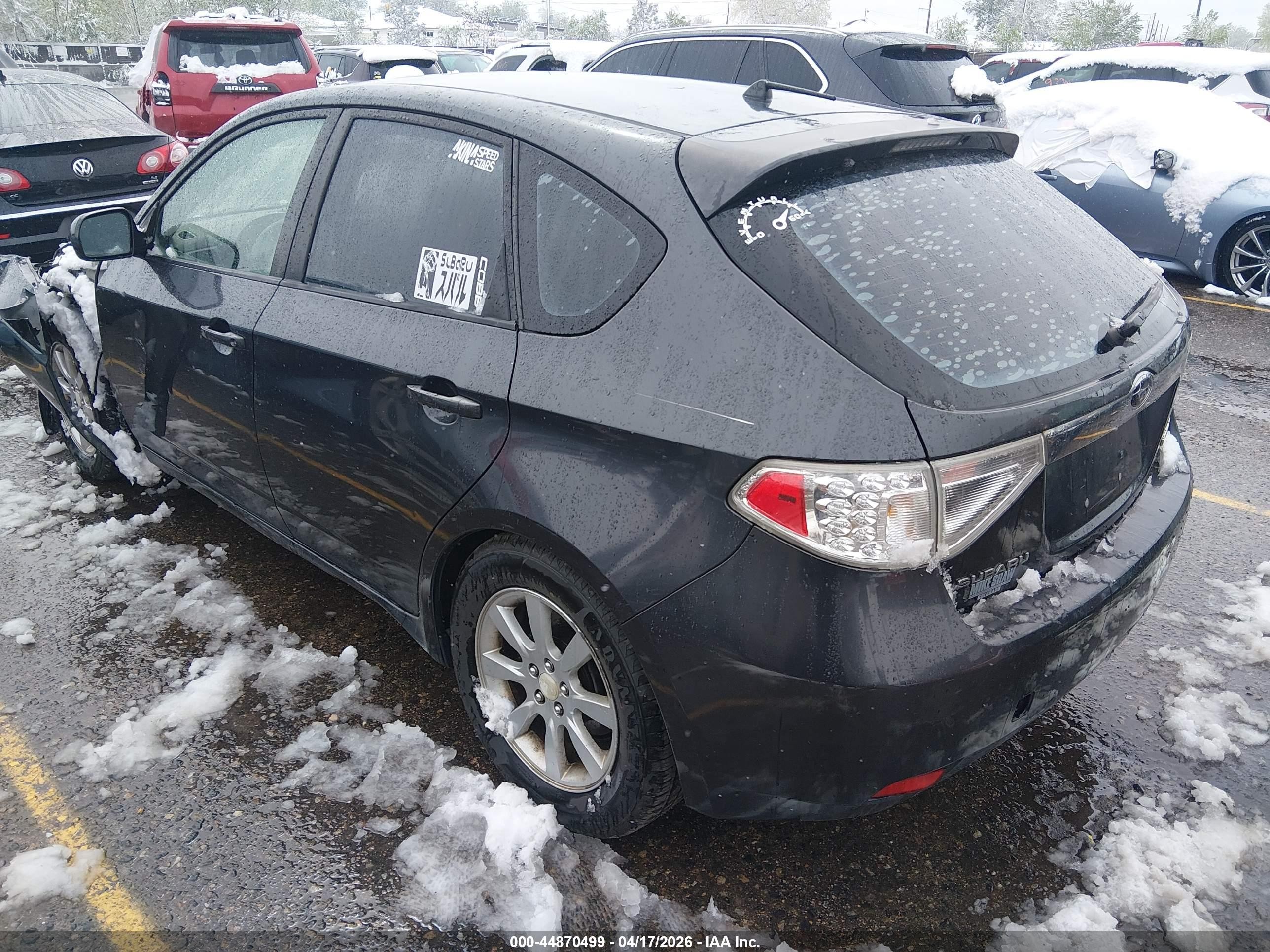 2008 Subaru Impreza Wagon (natl) Wrx Black vin: JF1GH74698G810606