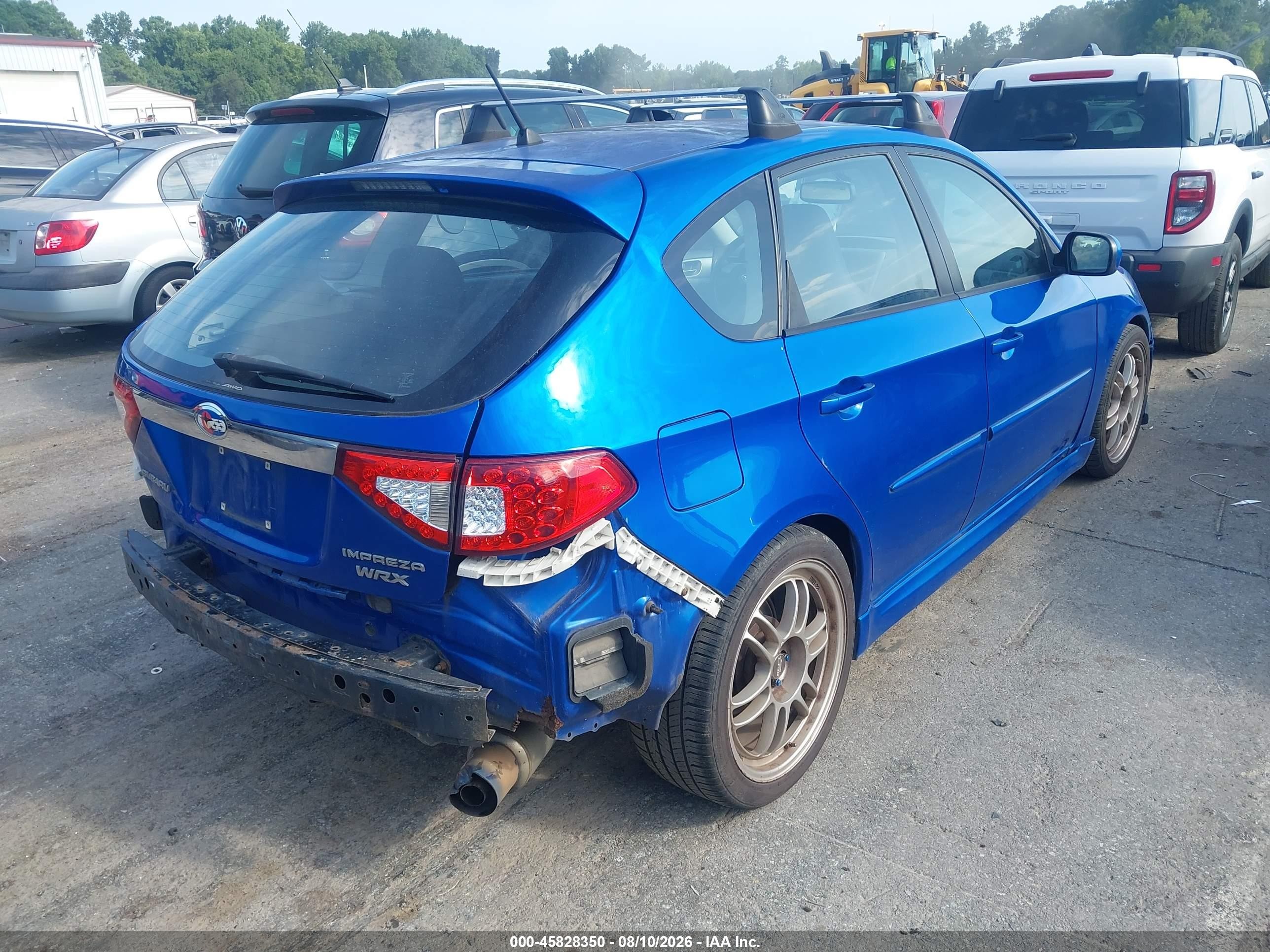 2008 Subaru Impreza Wrx Синий vin: JF1GH75658H804990