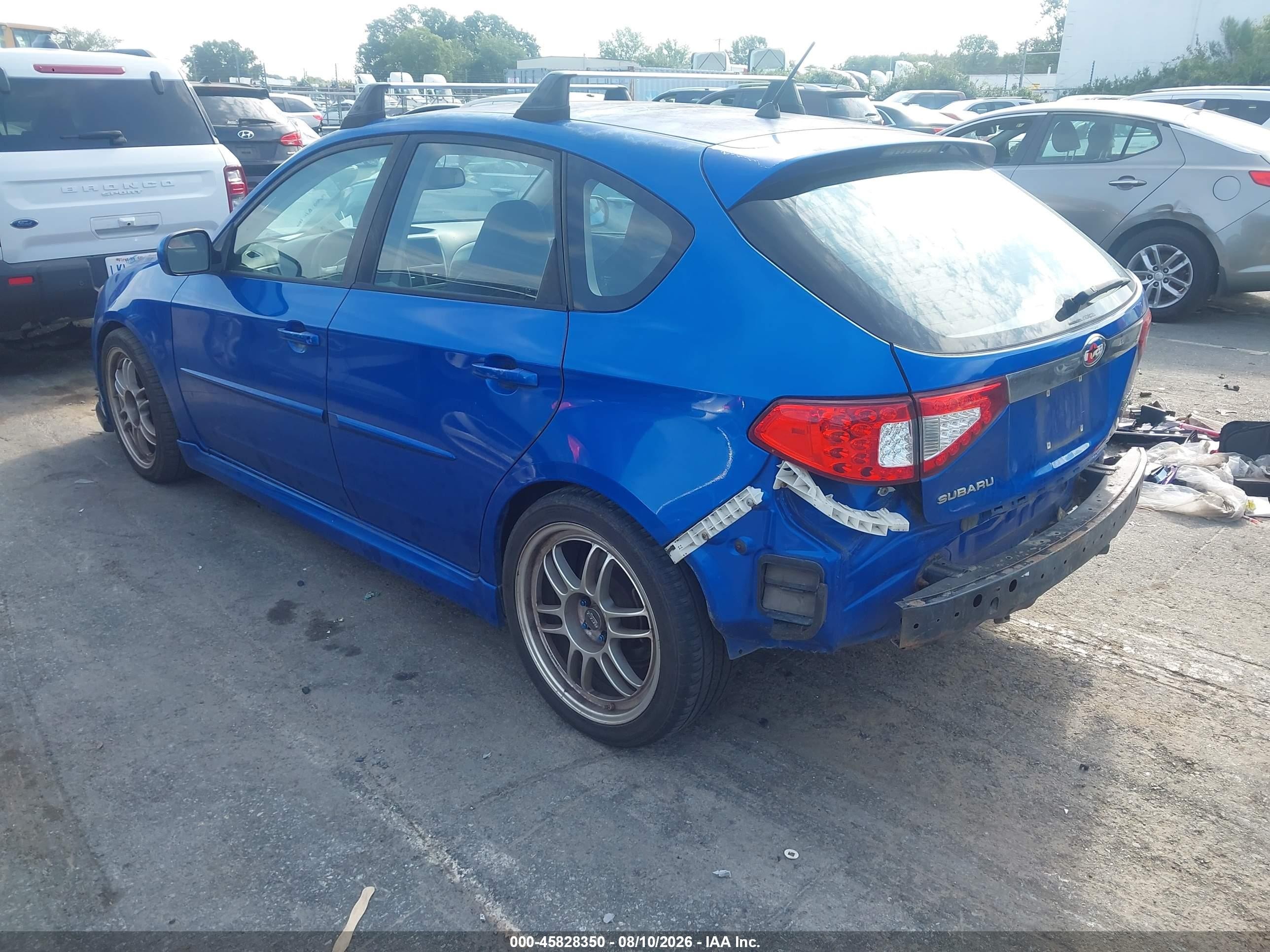 2008 Subaru Impreza Wrx Синий vin: JF1GH75658H804990