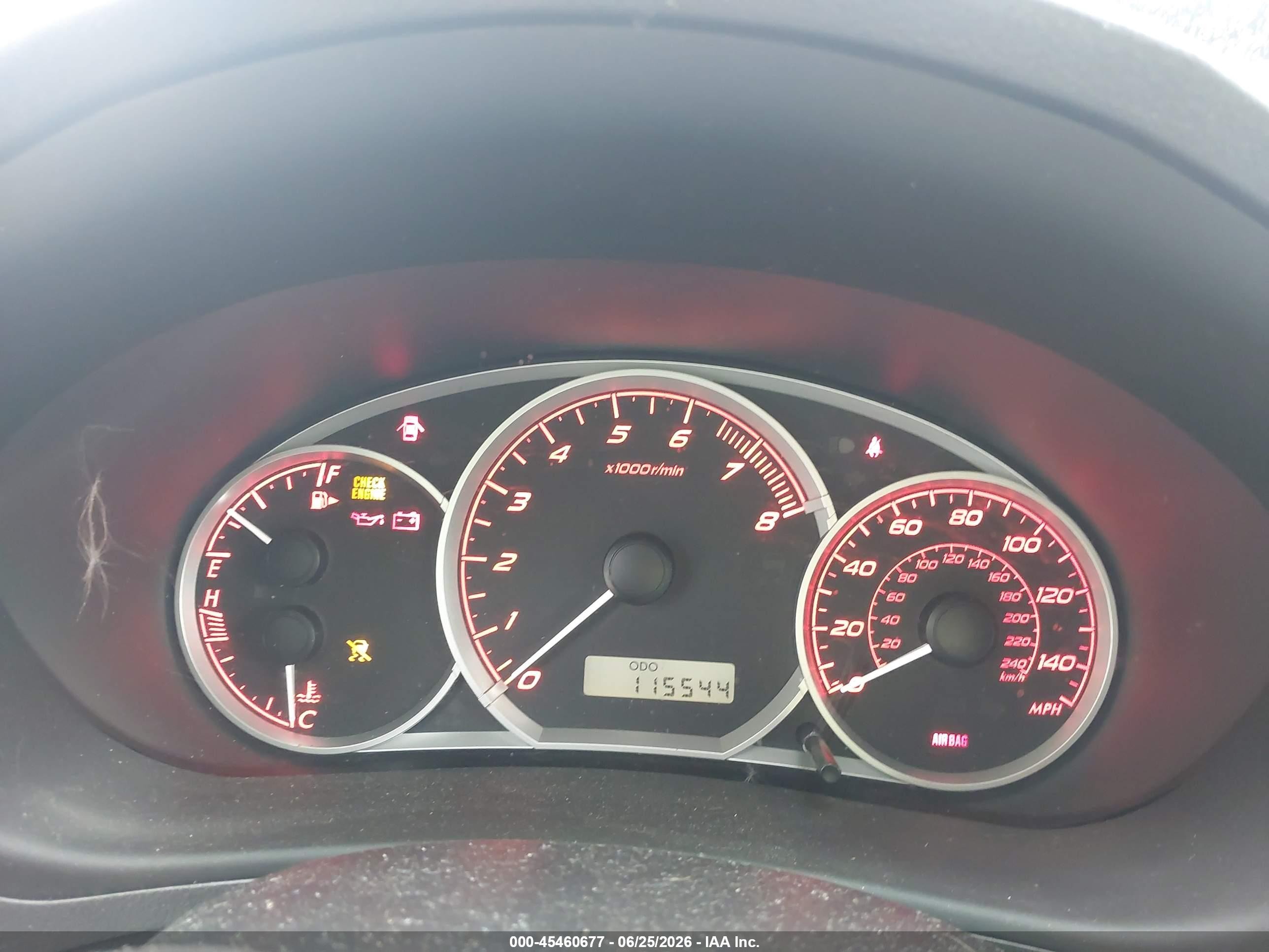 2008 Subaru Impreza Wagon (ny/nj) Wrx W/sat/nav Серый vin: JF1GH75698G806604