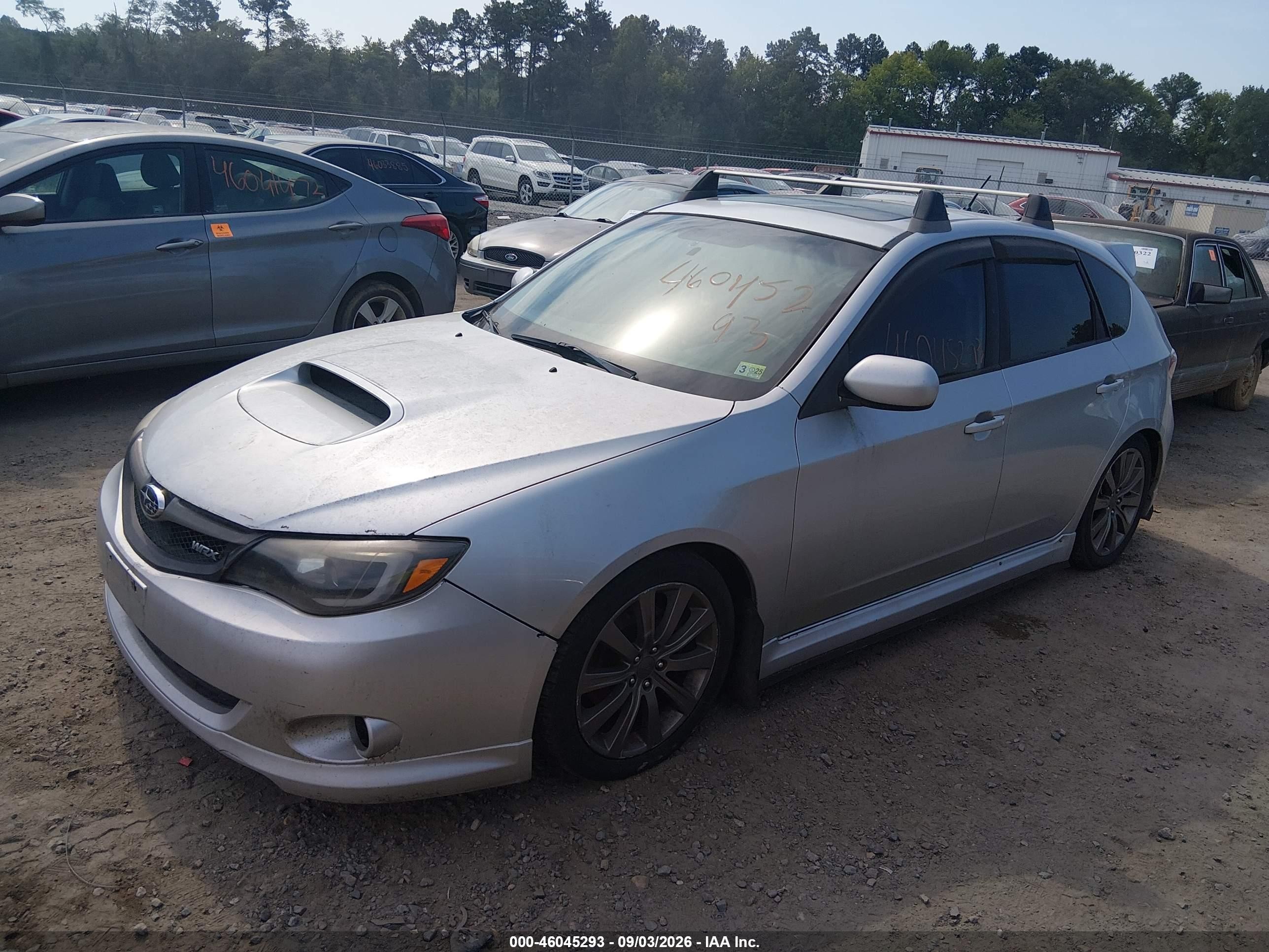 2009 Subaru Impreza Wrx Silver vin: JF1GH76629G822420
