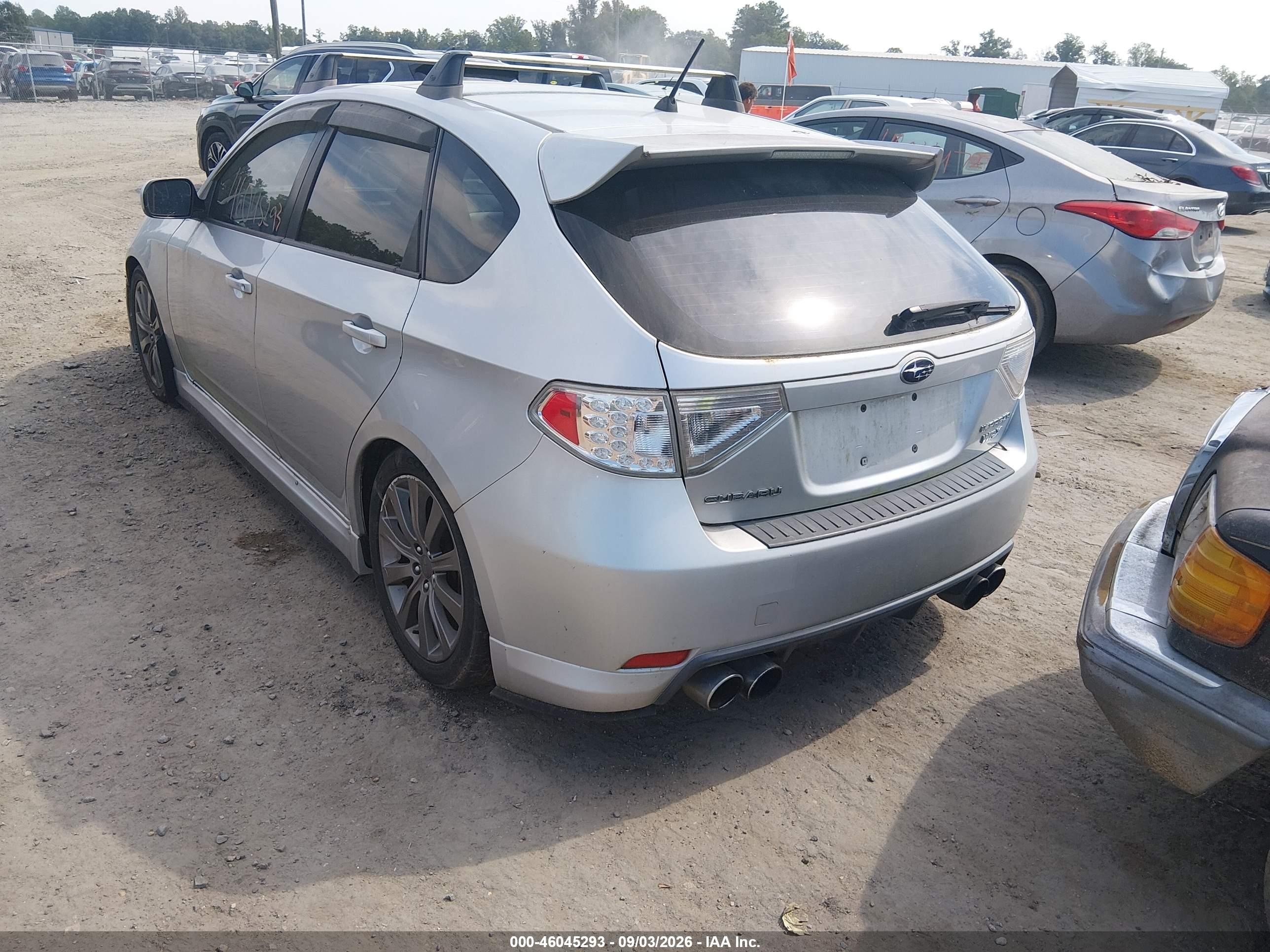 2009 Subaru Impreza Wrx Silver vin: JF1GH76629G822420