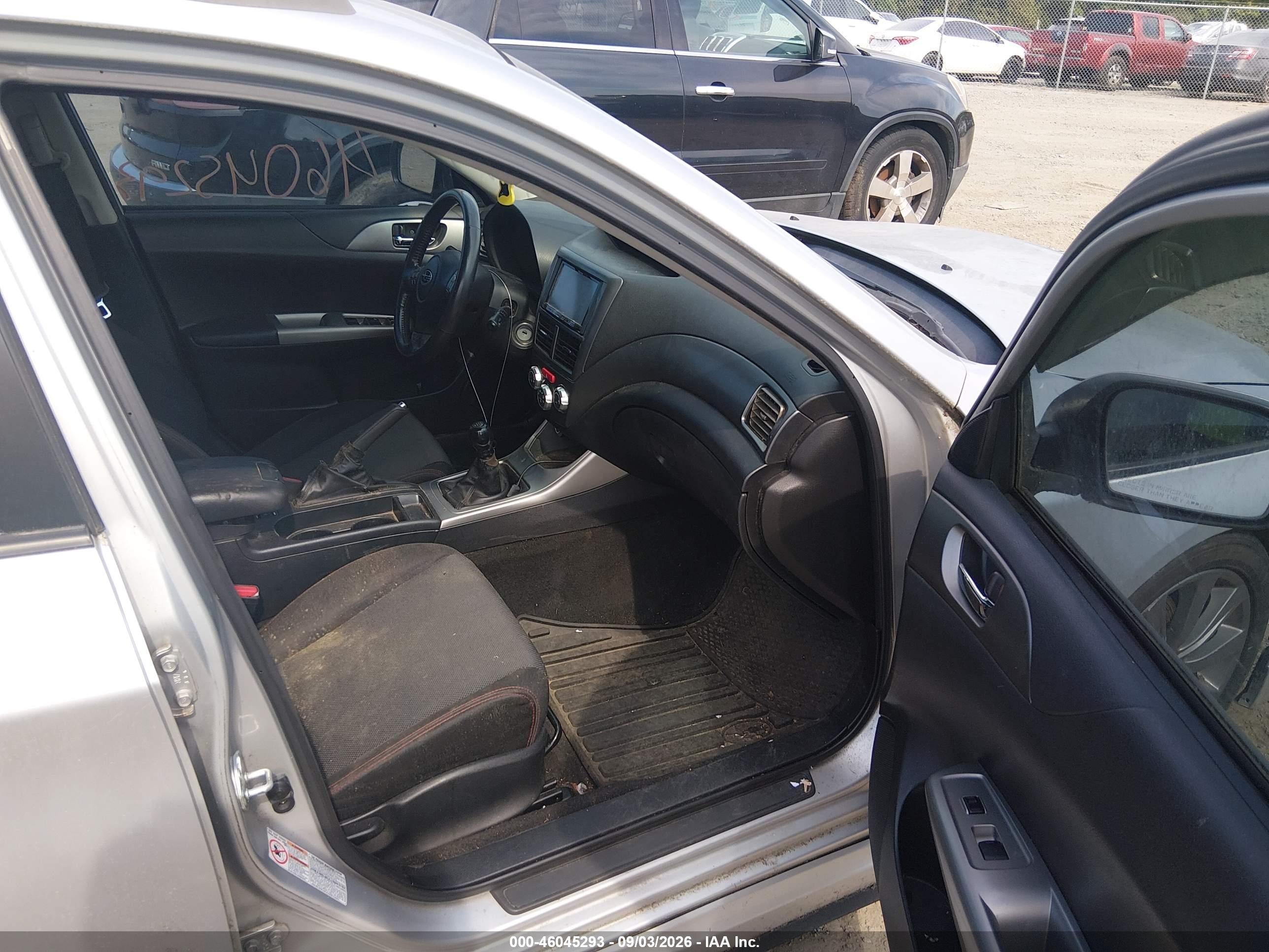 2009 Subaru Impreza Wrx Silver vin: JF1GH76629G822420